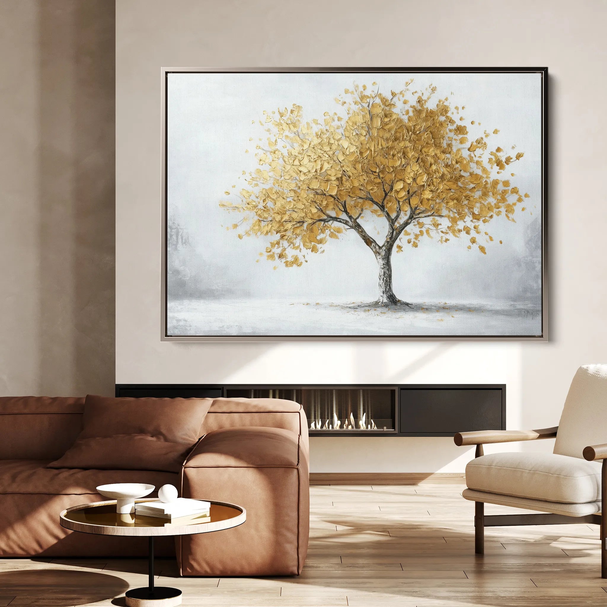 Landscape 213 Canvas Art 60 x 40 cm / Black
