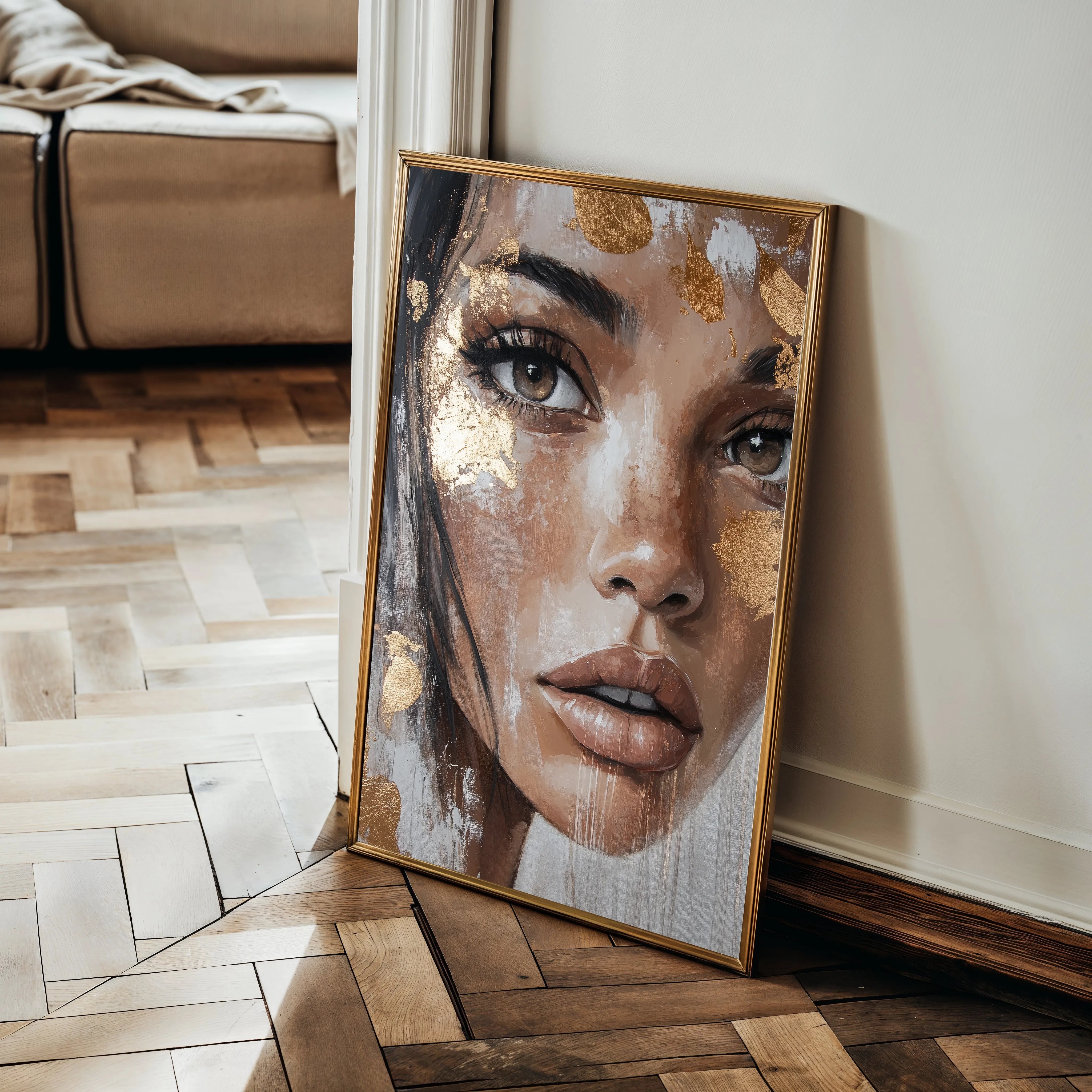 Portrait 213 Canvas Art 60 x 40 cm / Black