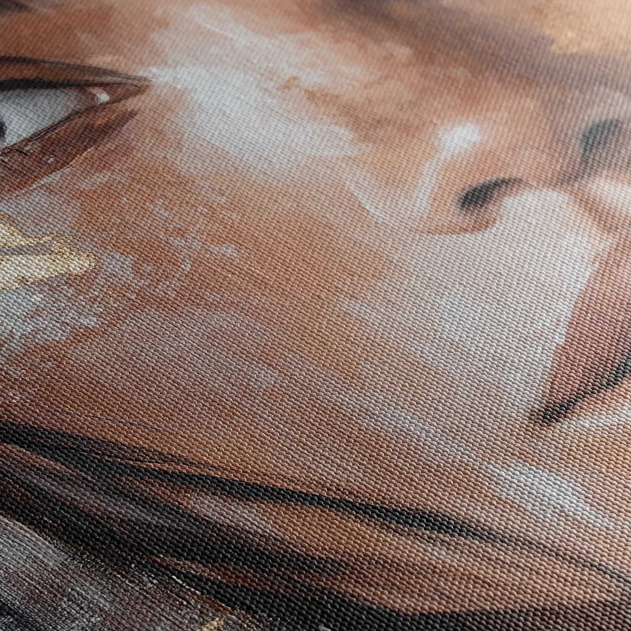 Portrait 213 Canvas Art 60 x 40 cm / Black