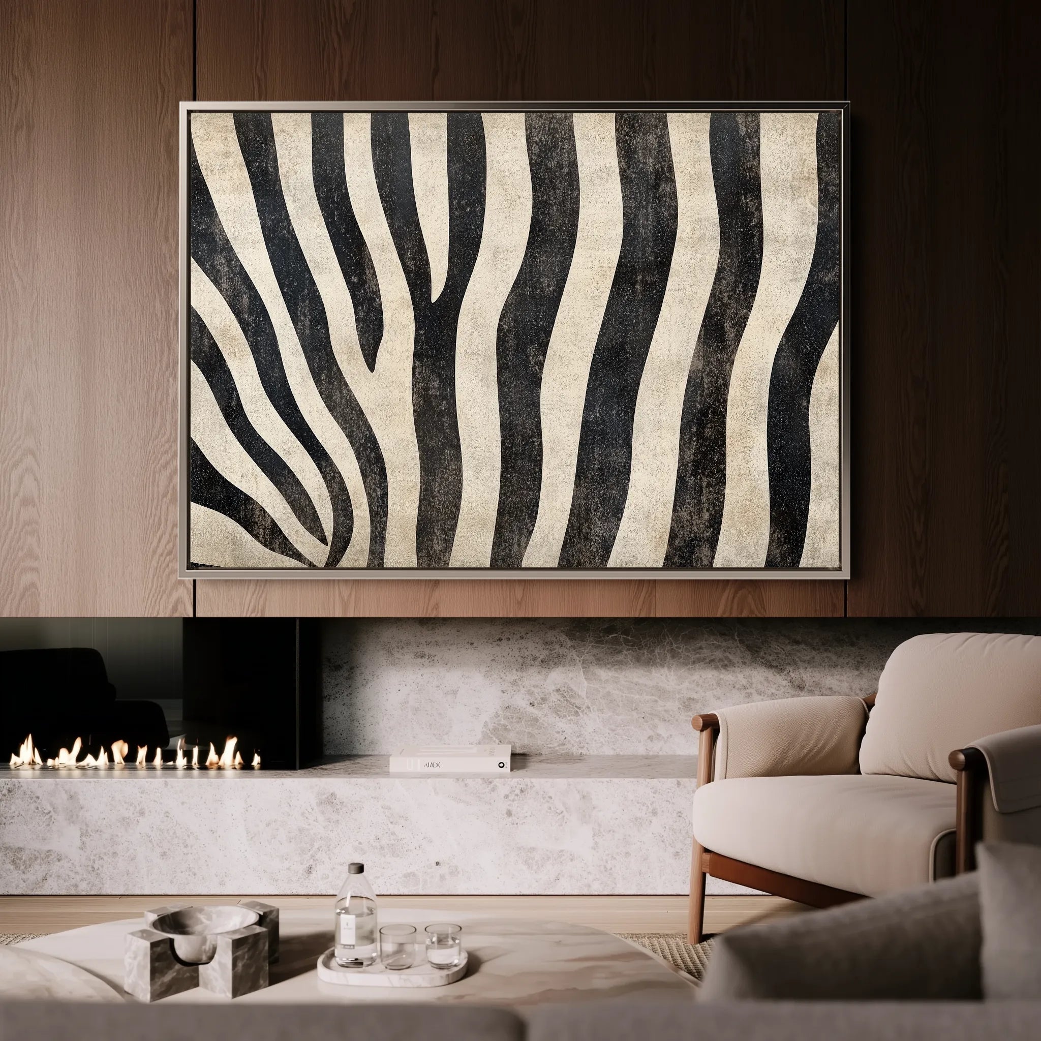 Animals 214 Canvas Art 60 x 40 cm / Black