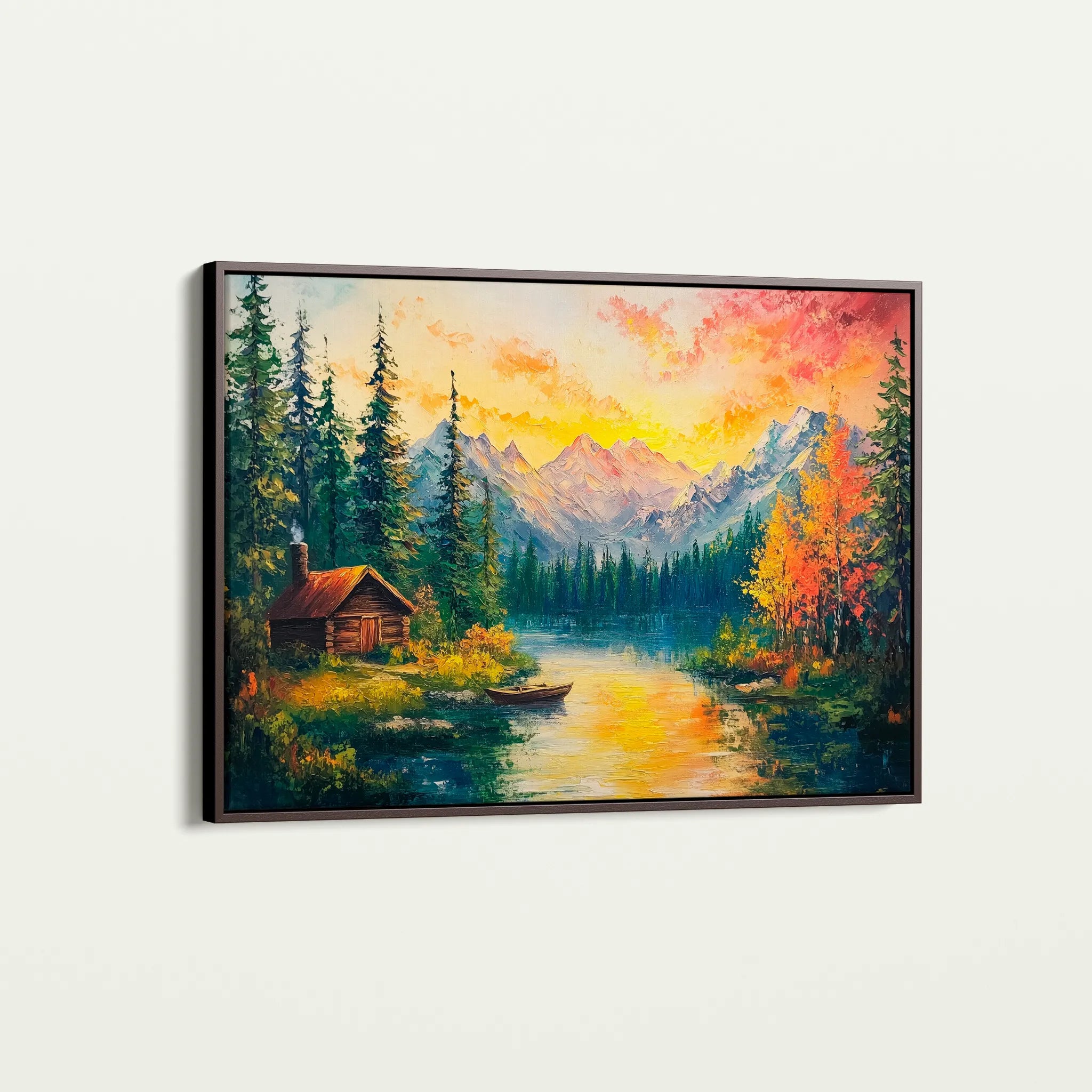 Landscape 214 Canvas Art 60 x 40 cm / Black