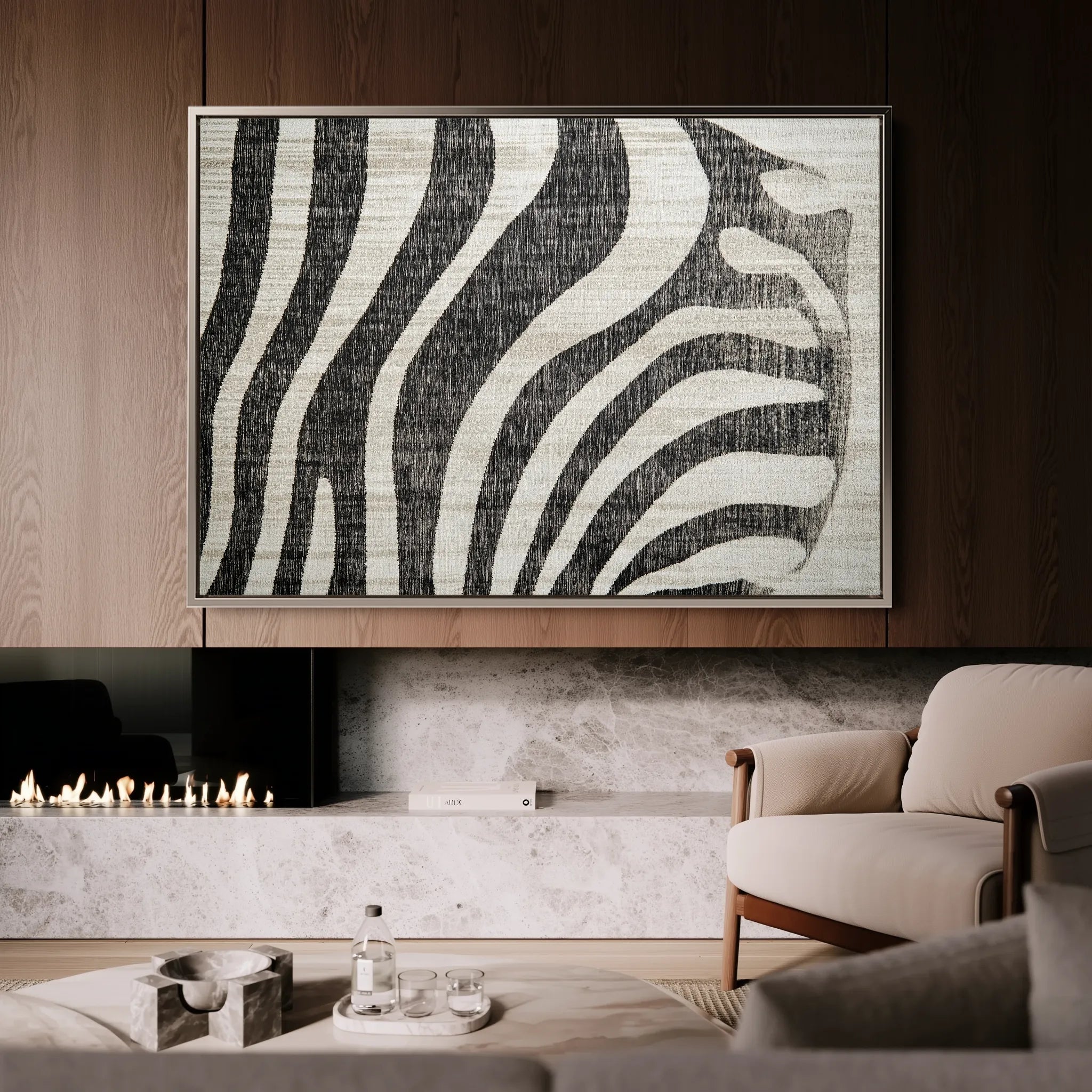 Animals 215 Canvas Art 60 x 40 cm / Black