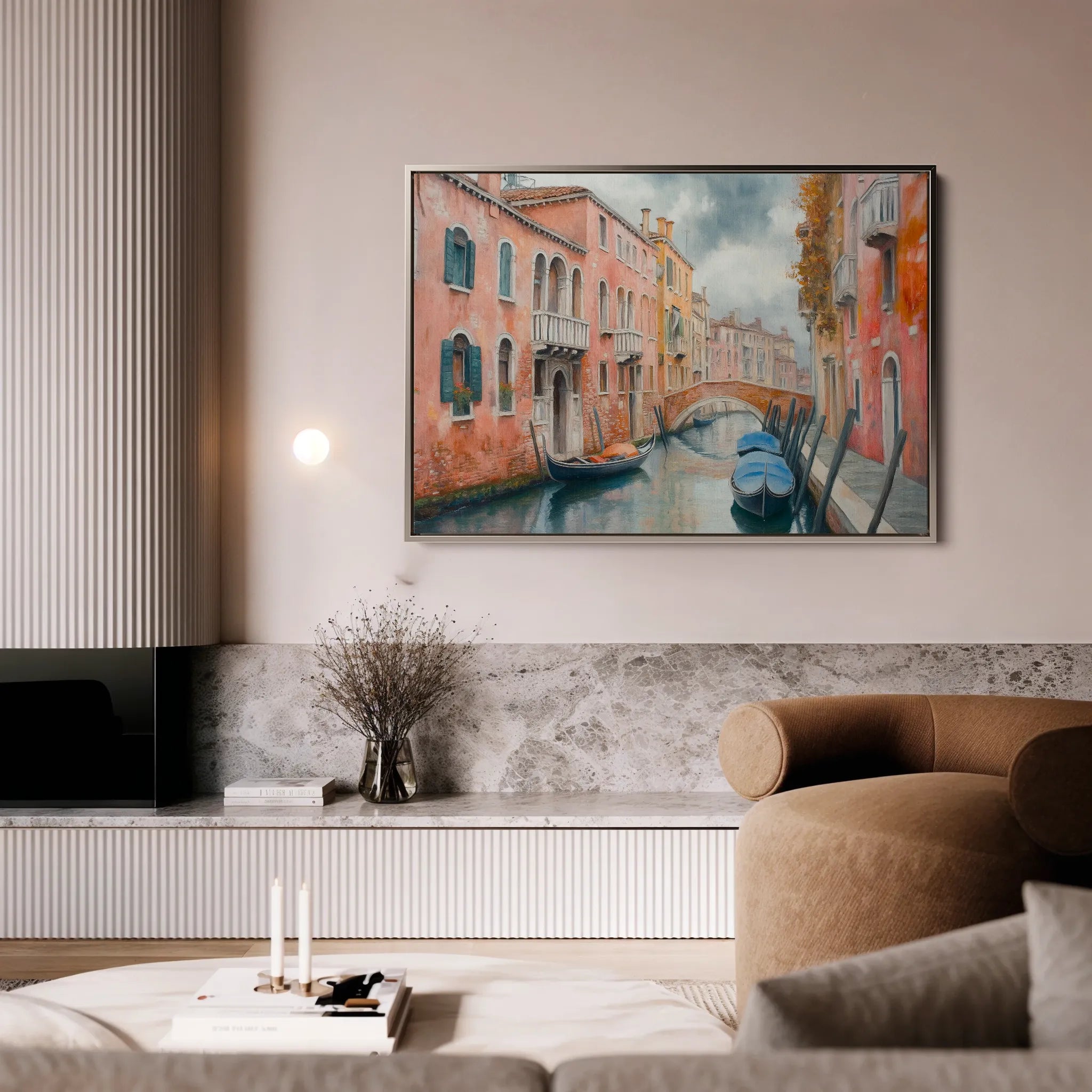 Landscape 215 Canvas Art 60 x 40 cm / Black