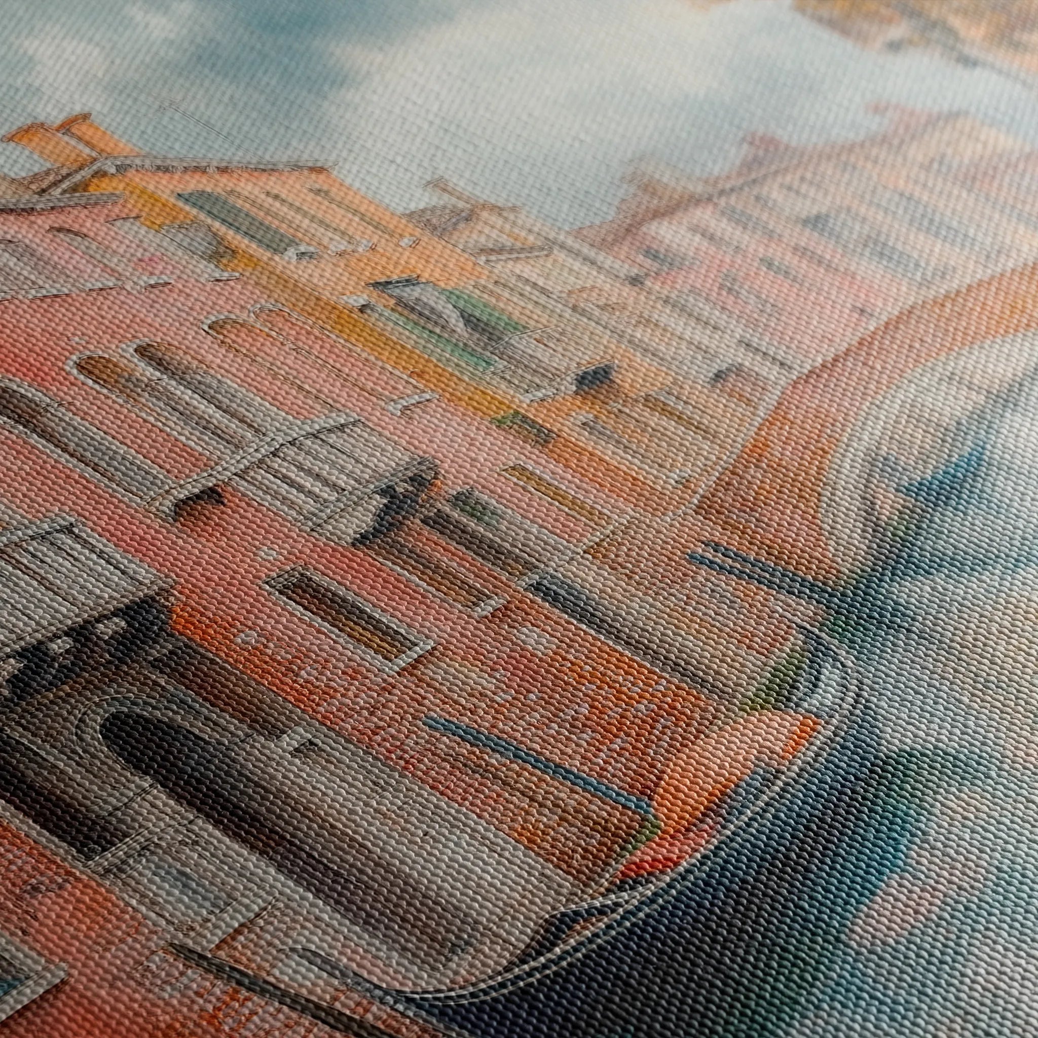 Landscape 215 Canvas Art 60 x 40 cm / Black