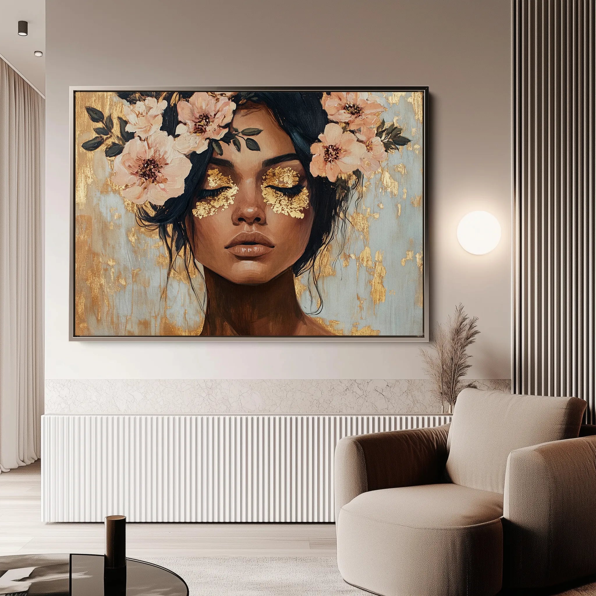 Portrait 215 Canvas Art 60 x 40 cm / Black