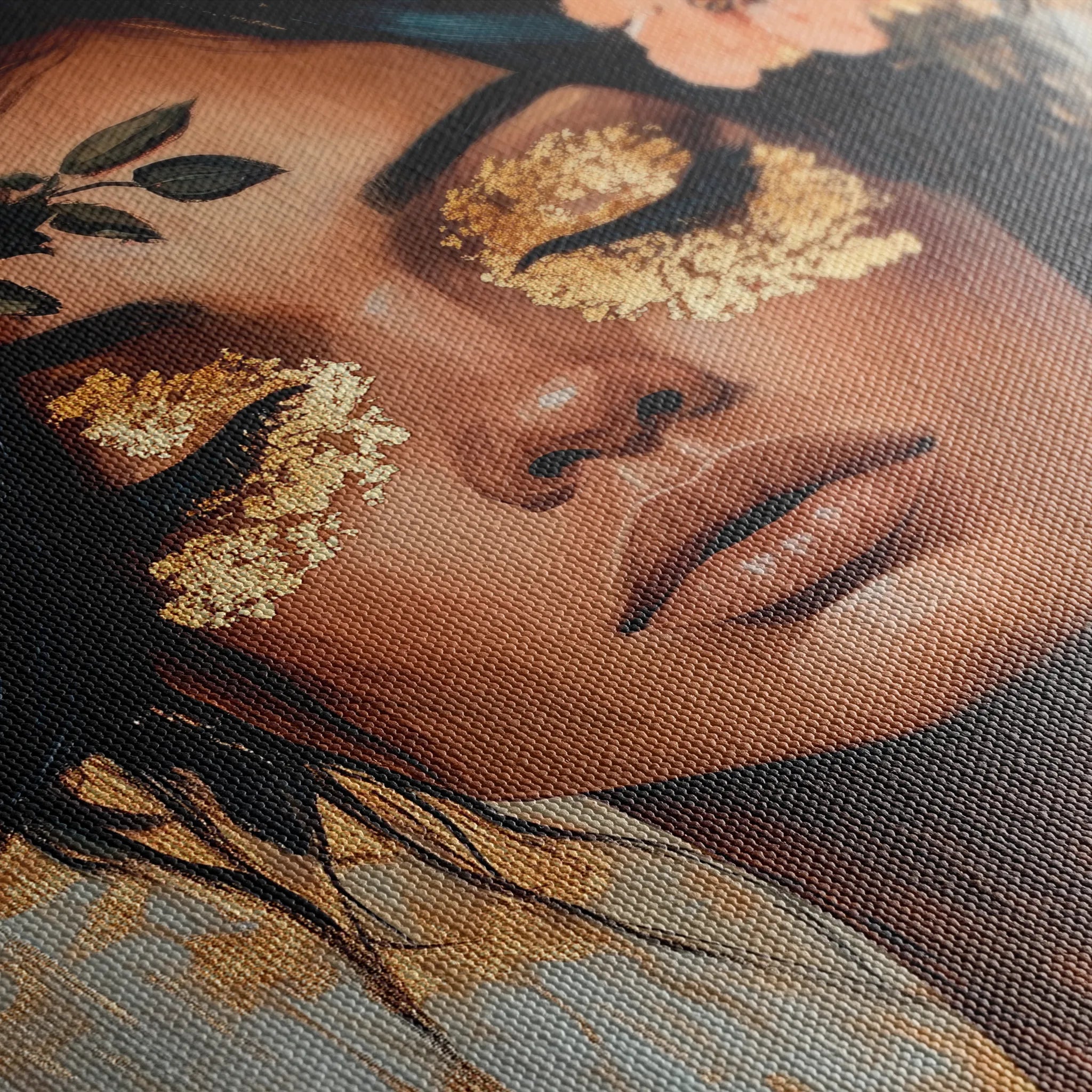 Portrait 215 Canvas Art 60 x 40 cm / Black