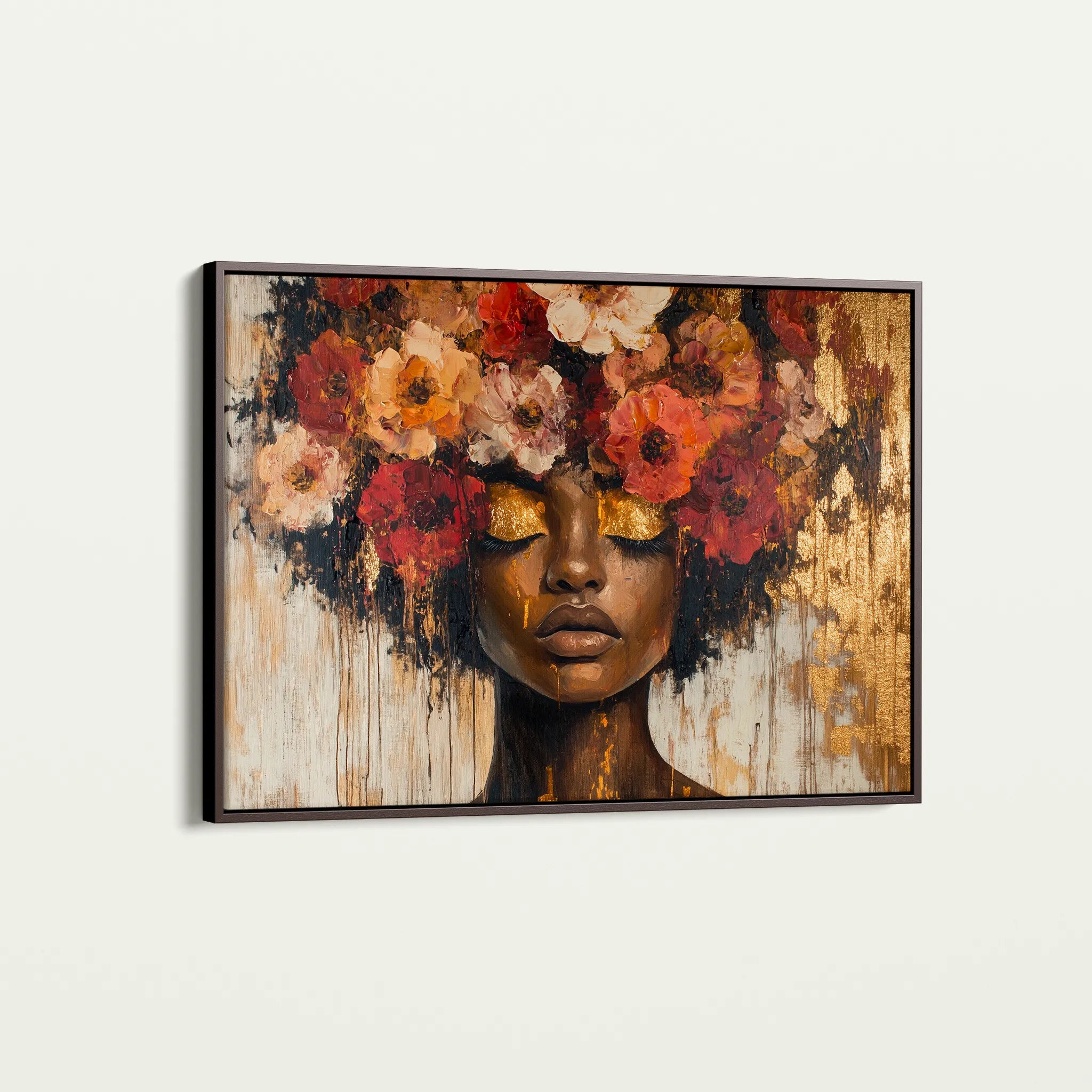Portrait 216 Canvas Art 60 x 40 cm / Black