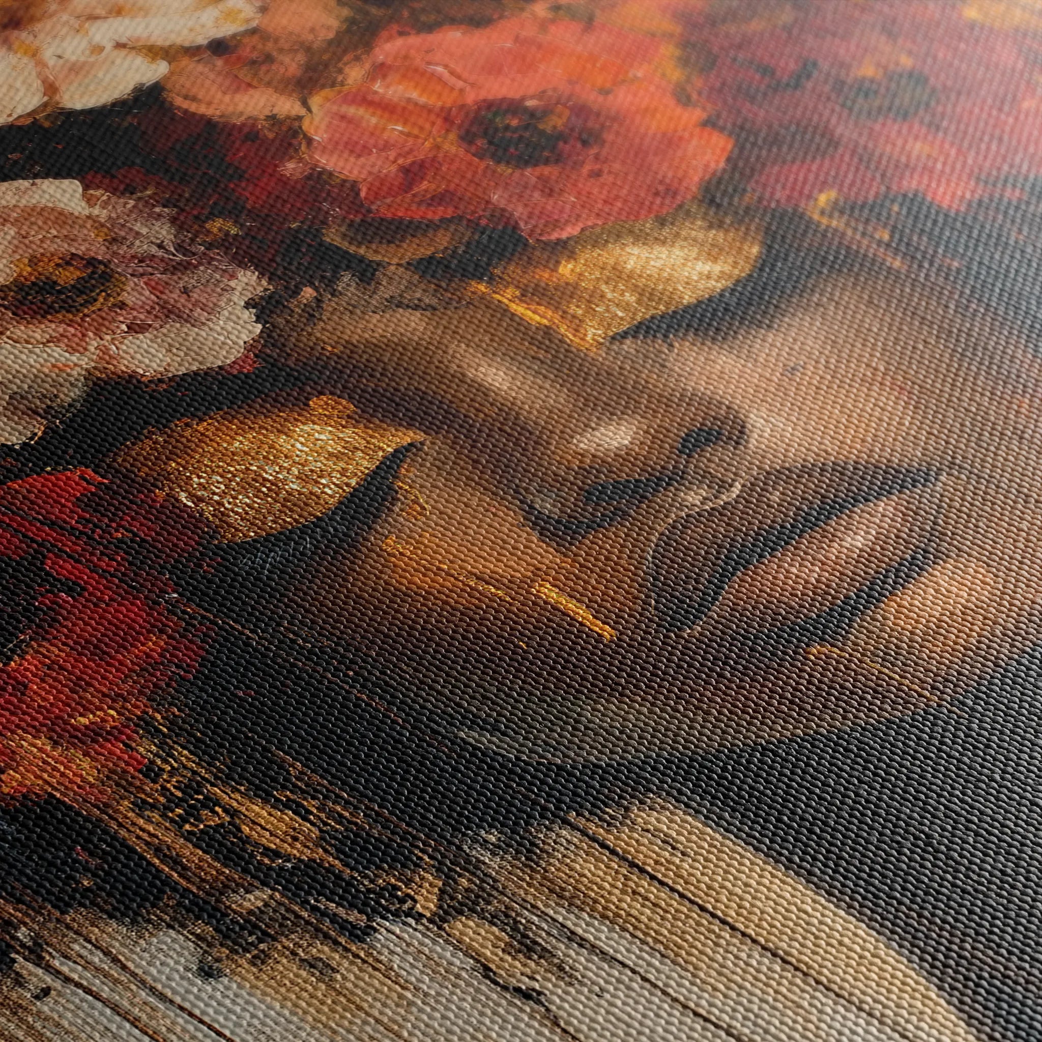 Portrait 216 Canvas Art 60 x 40 cm / Black