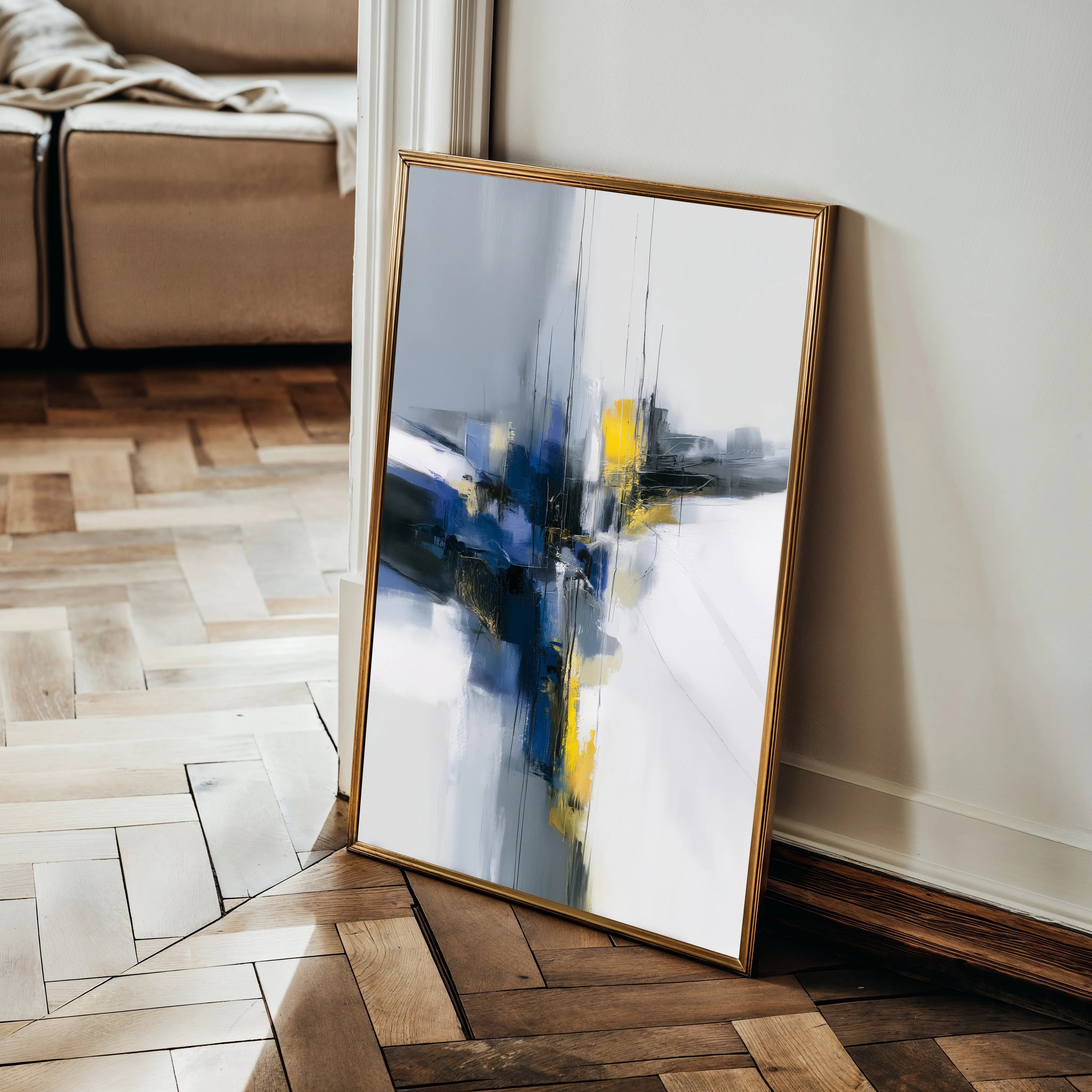 Abstract 2164 Canvas Art 60 x 40 cm / Black