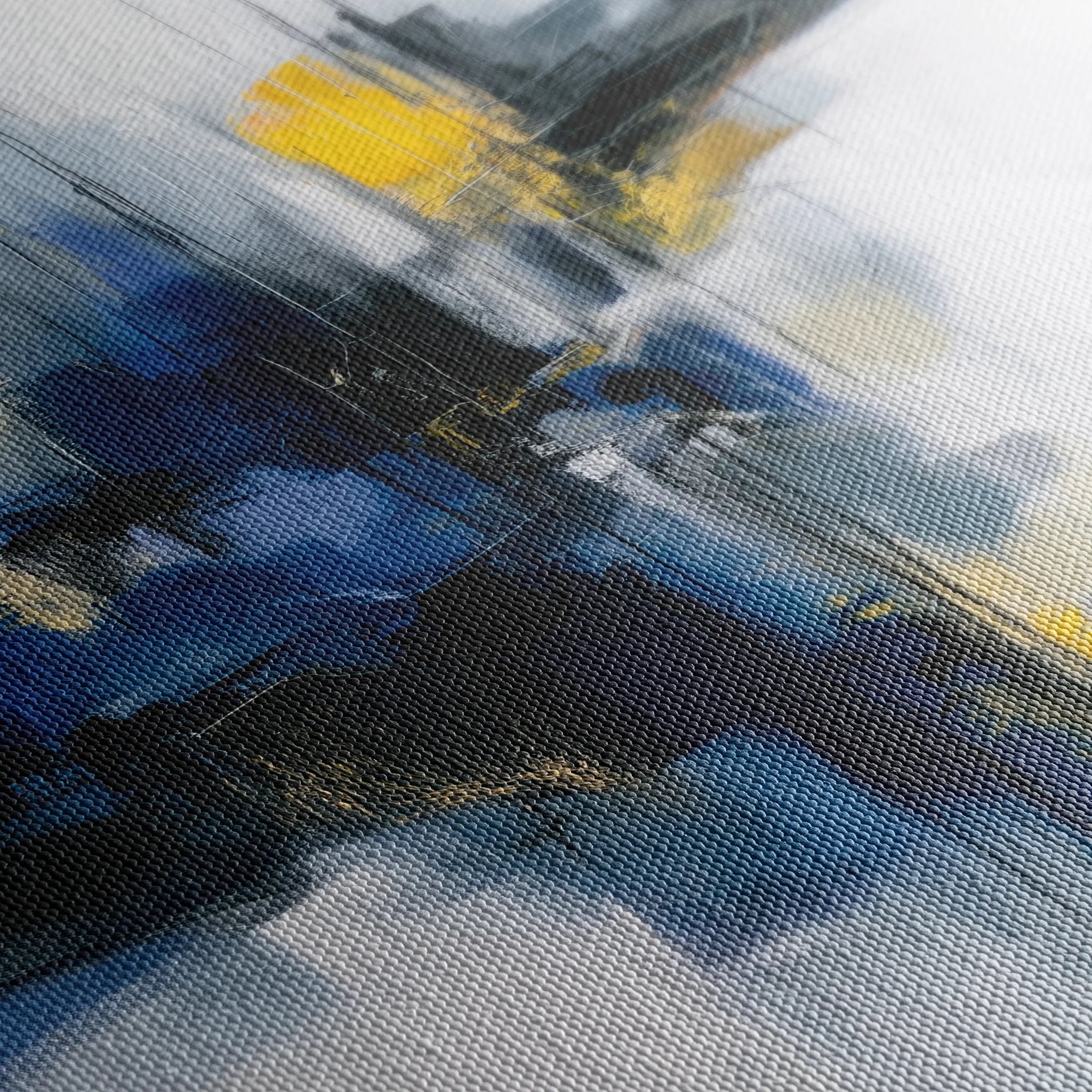 Abstract 2164 Canvas Art 60 x 40 cm / Black