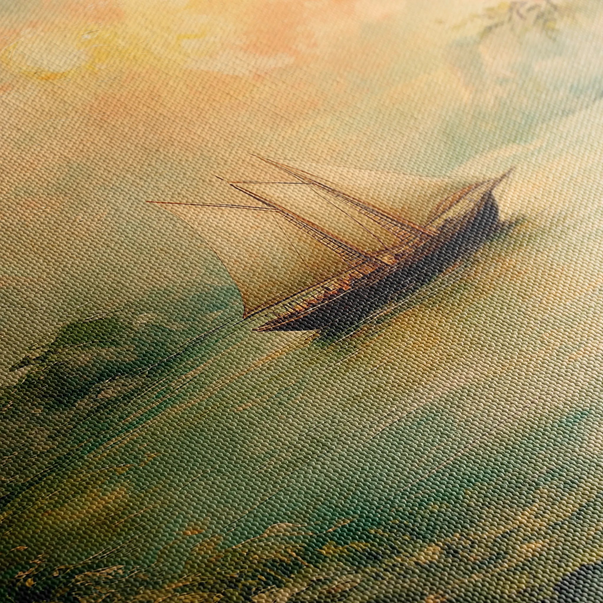 Landscape 217 Canvas Art 60 x 40 cm / Black