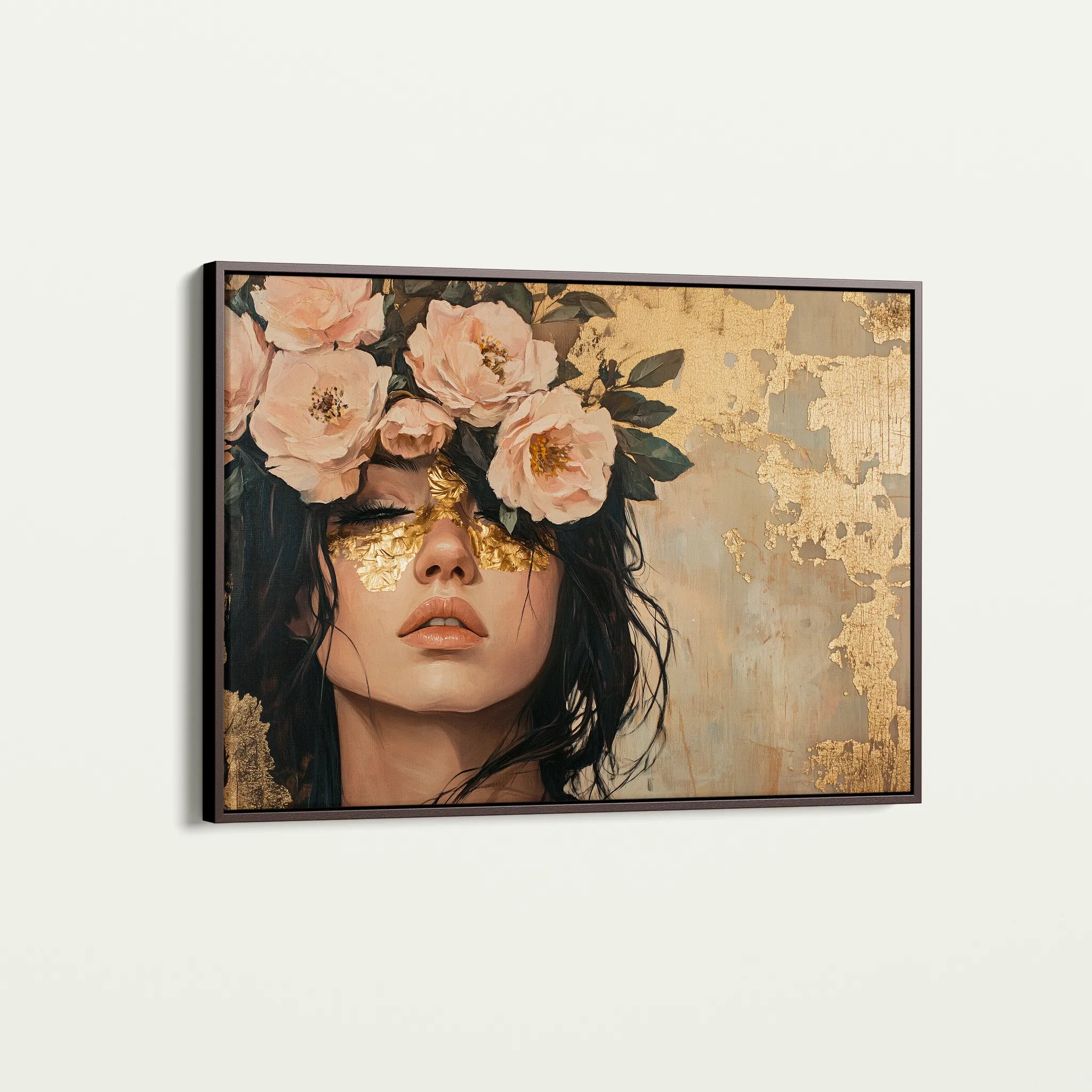 Portrait 217 Canvas Art 60 x 40 cm / Black