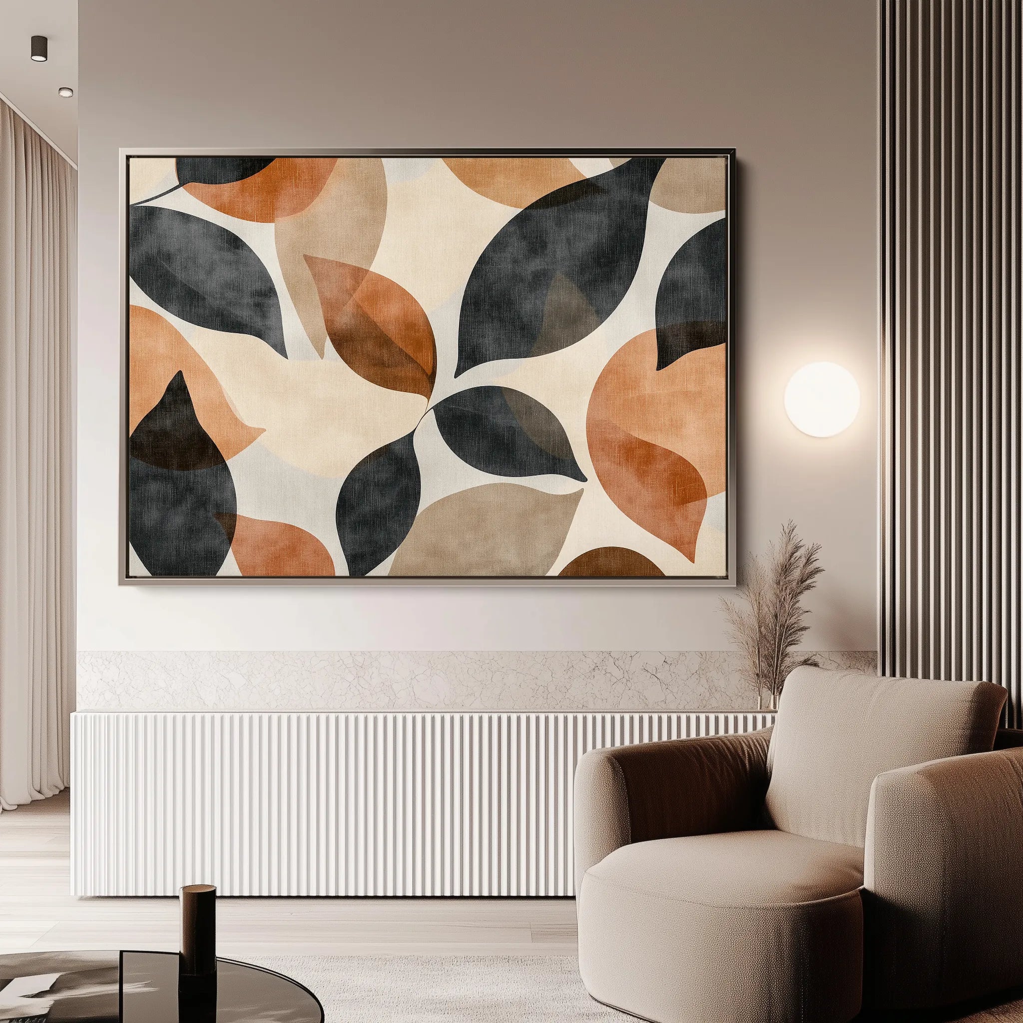 Boho 218 Canvas Art 60 x 40 cm / Black