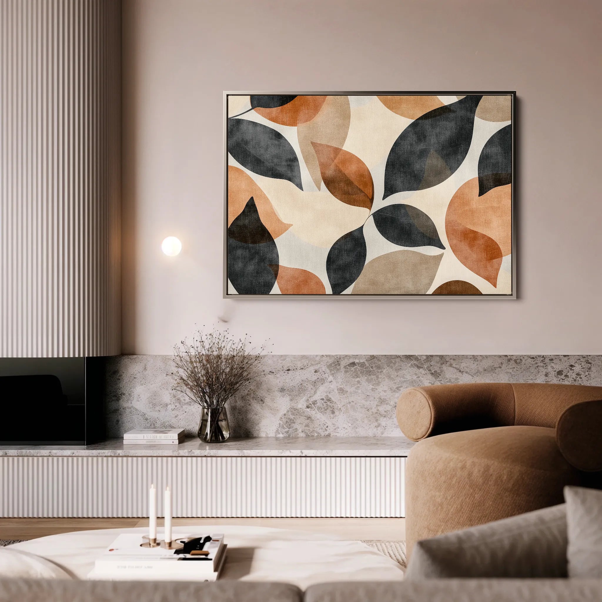 Boho 218 Canvas Art 60 x 40 cm / Black