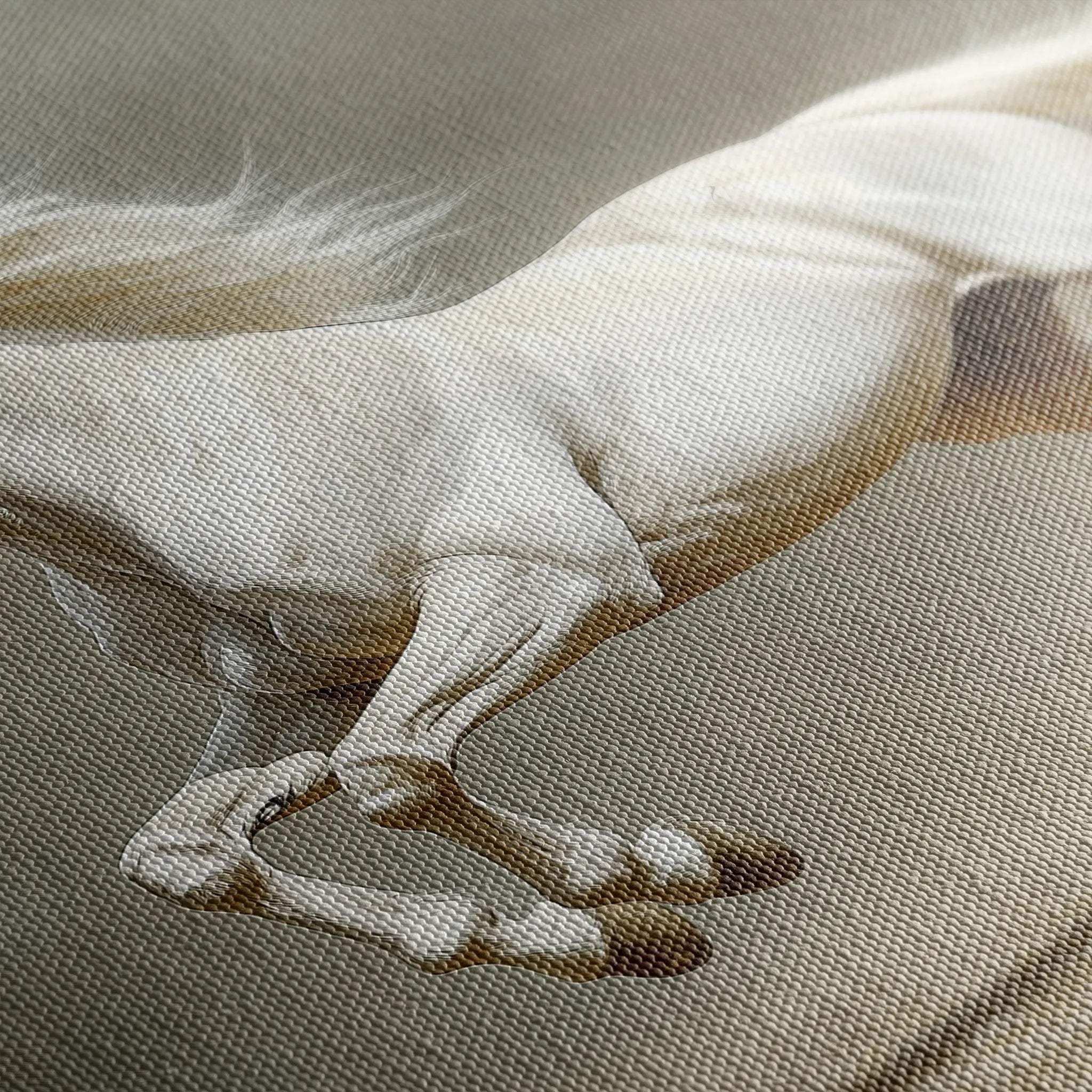 Horses 218 Canvas Art 60 x 40 cm / Black