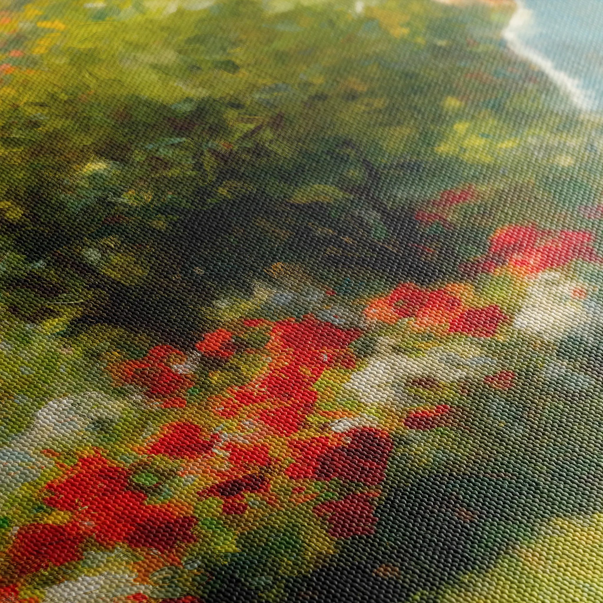 Landscape 218 Canvas Art 60 x 40 cm / Black
