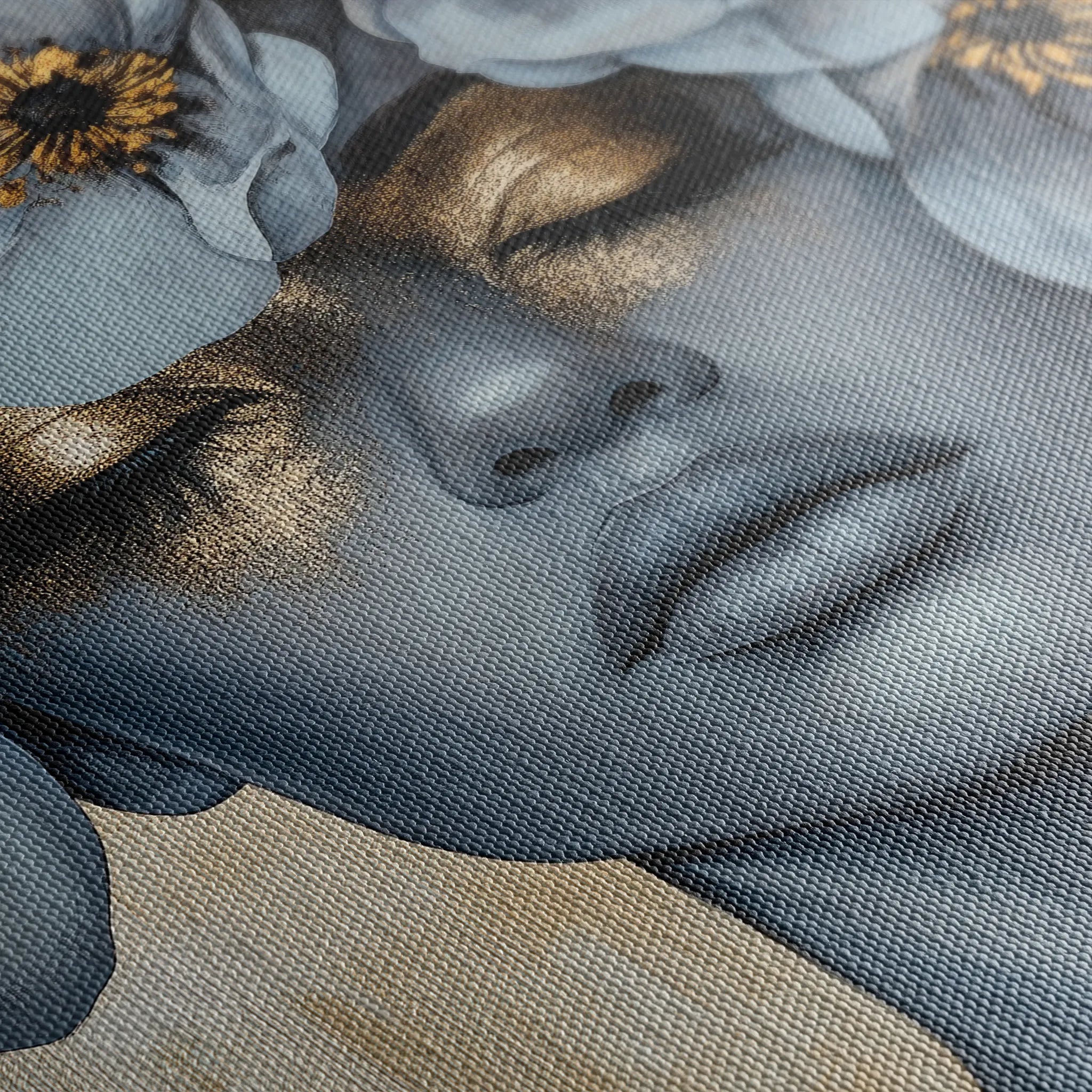 Portrait 218 Canvas Art 60 x 40 cm / Black