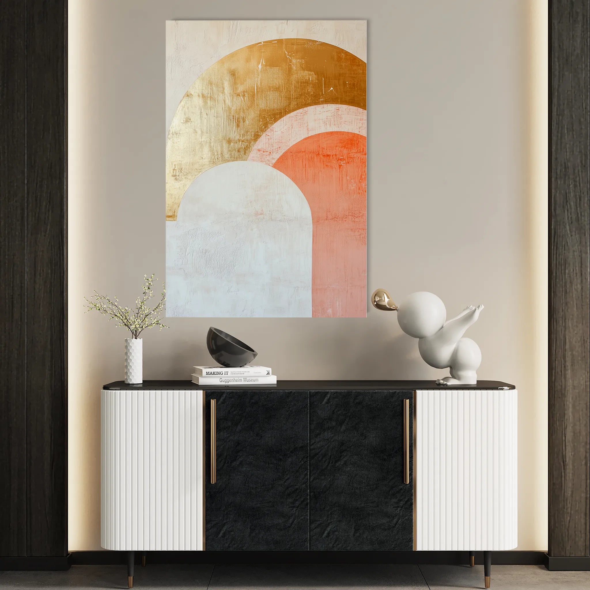 Boho 219 Canvas Art 60 x 40 cm / Black