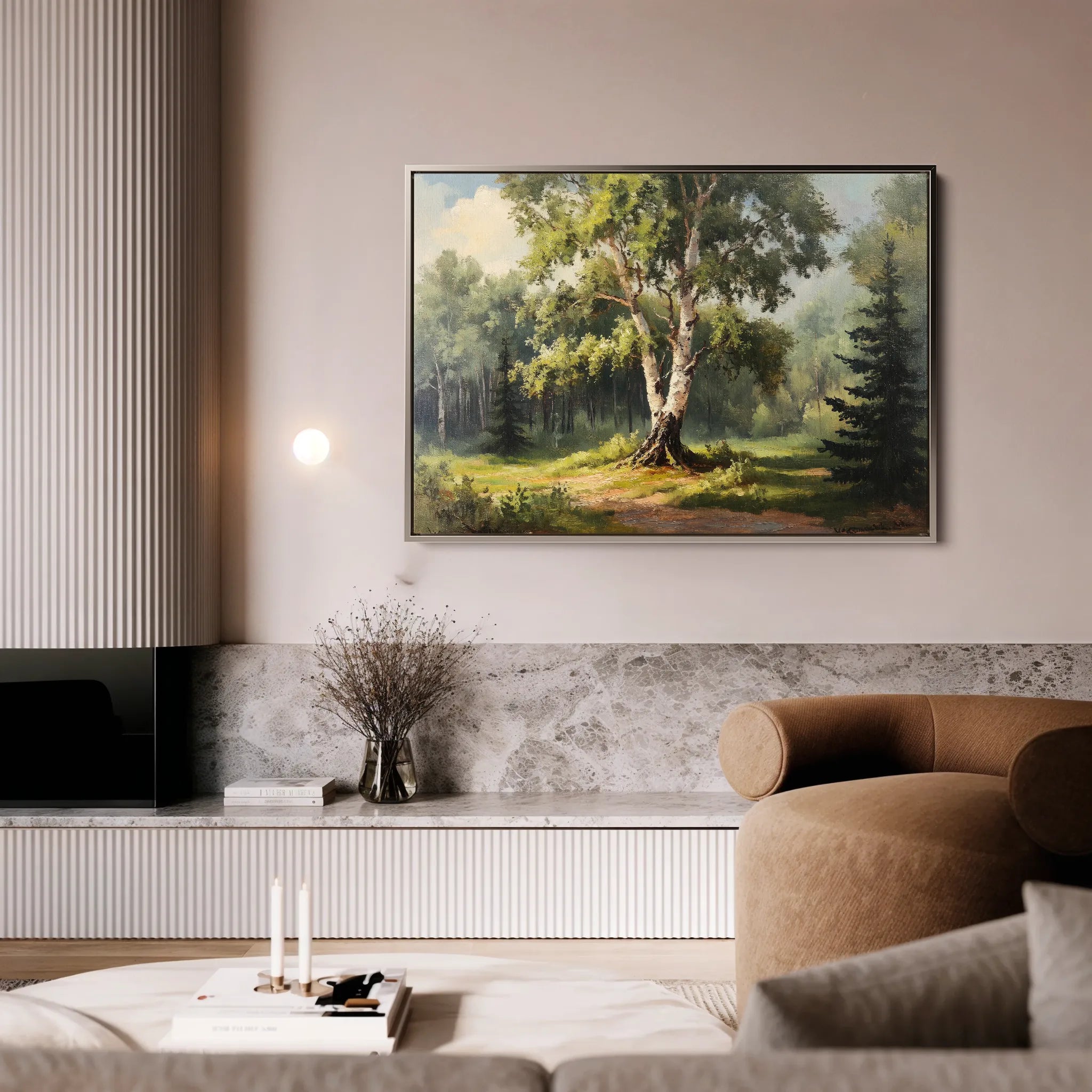 Landscape 219 Canvas Art 60 x 40 cm / Black