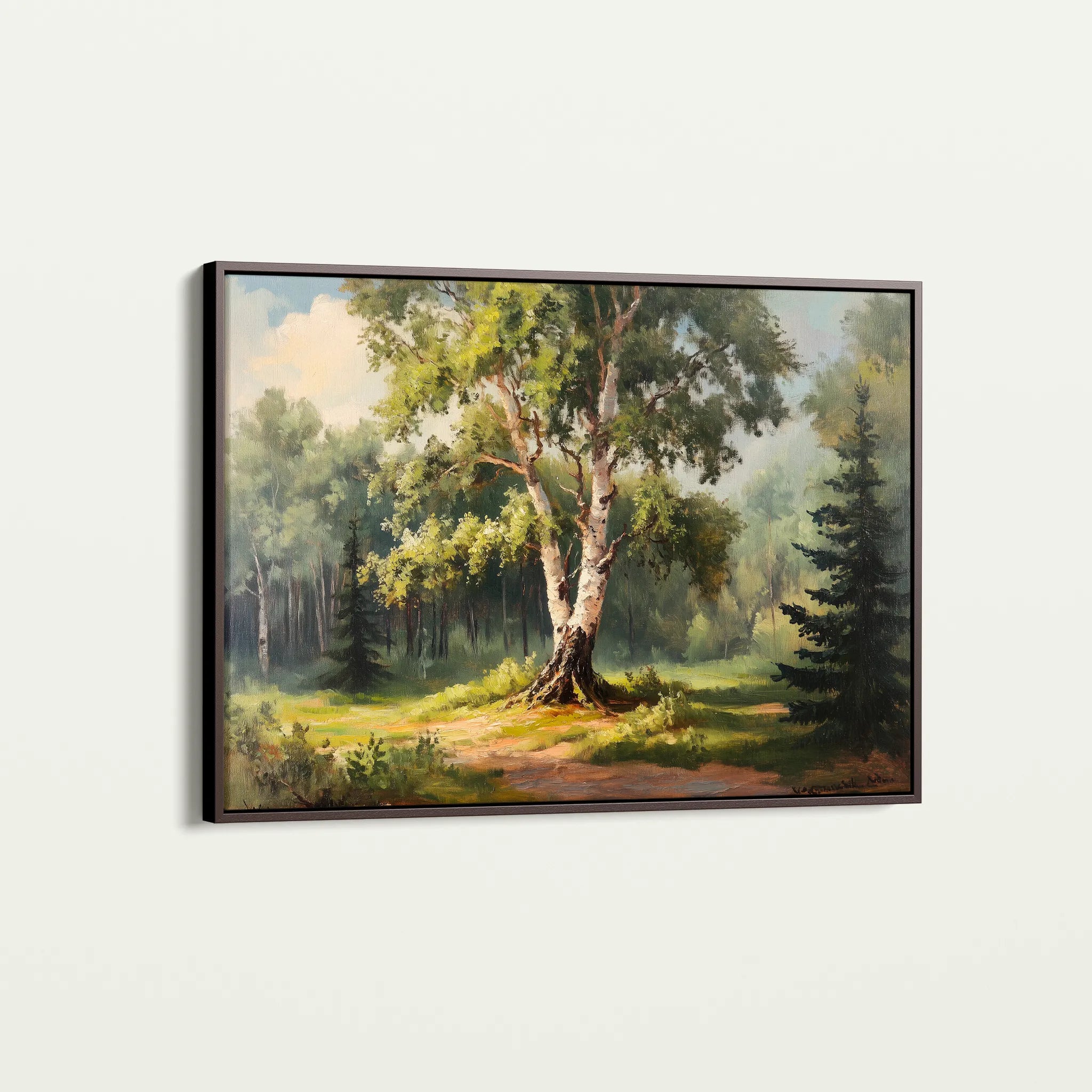 Landscape 219 Canvas Art 60 x 40 cm / Black