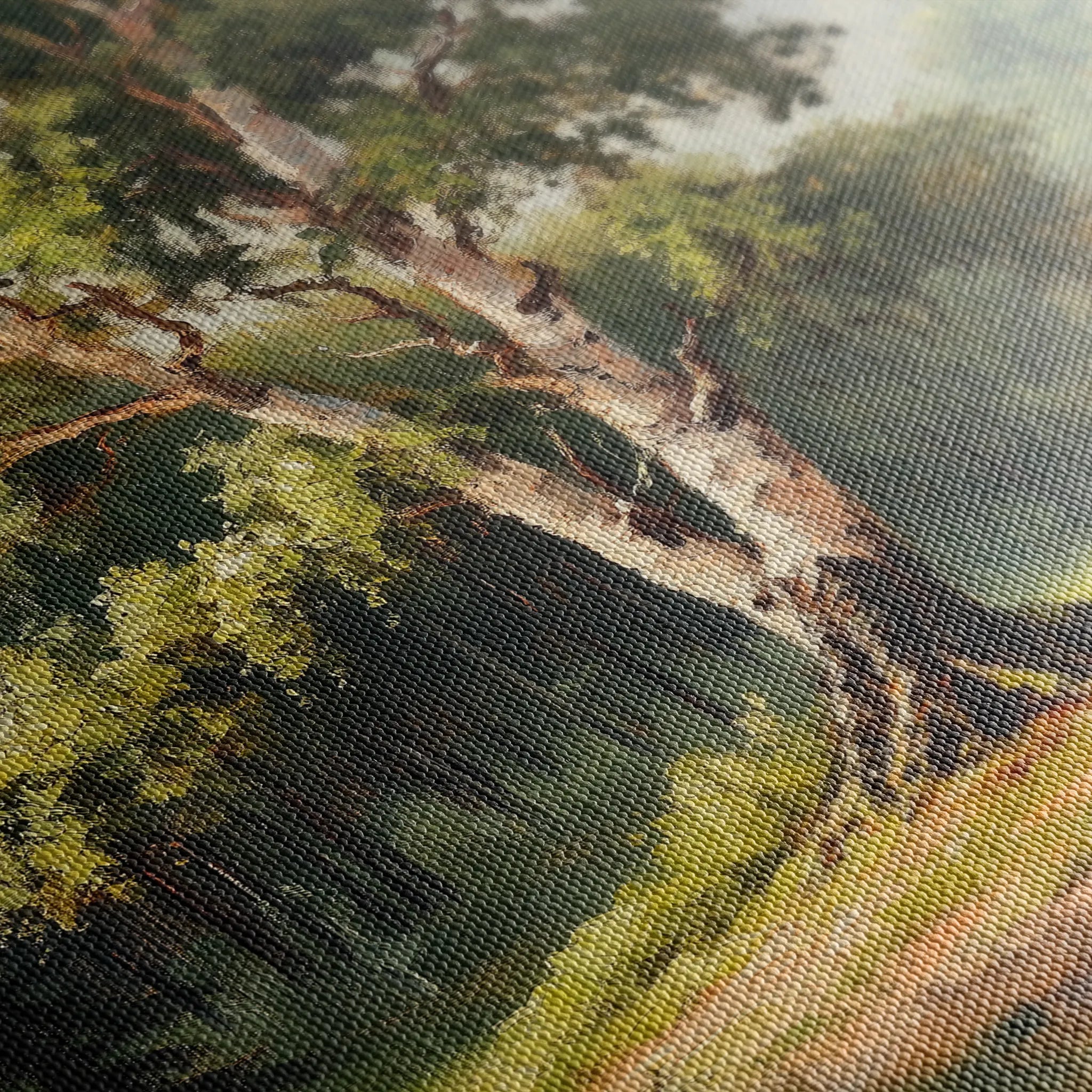 Landscape 219 Canvas Art 60 x 40 cm / Black