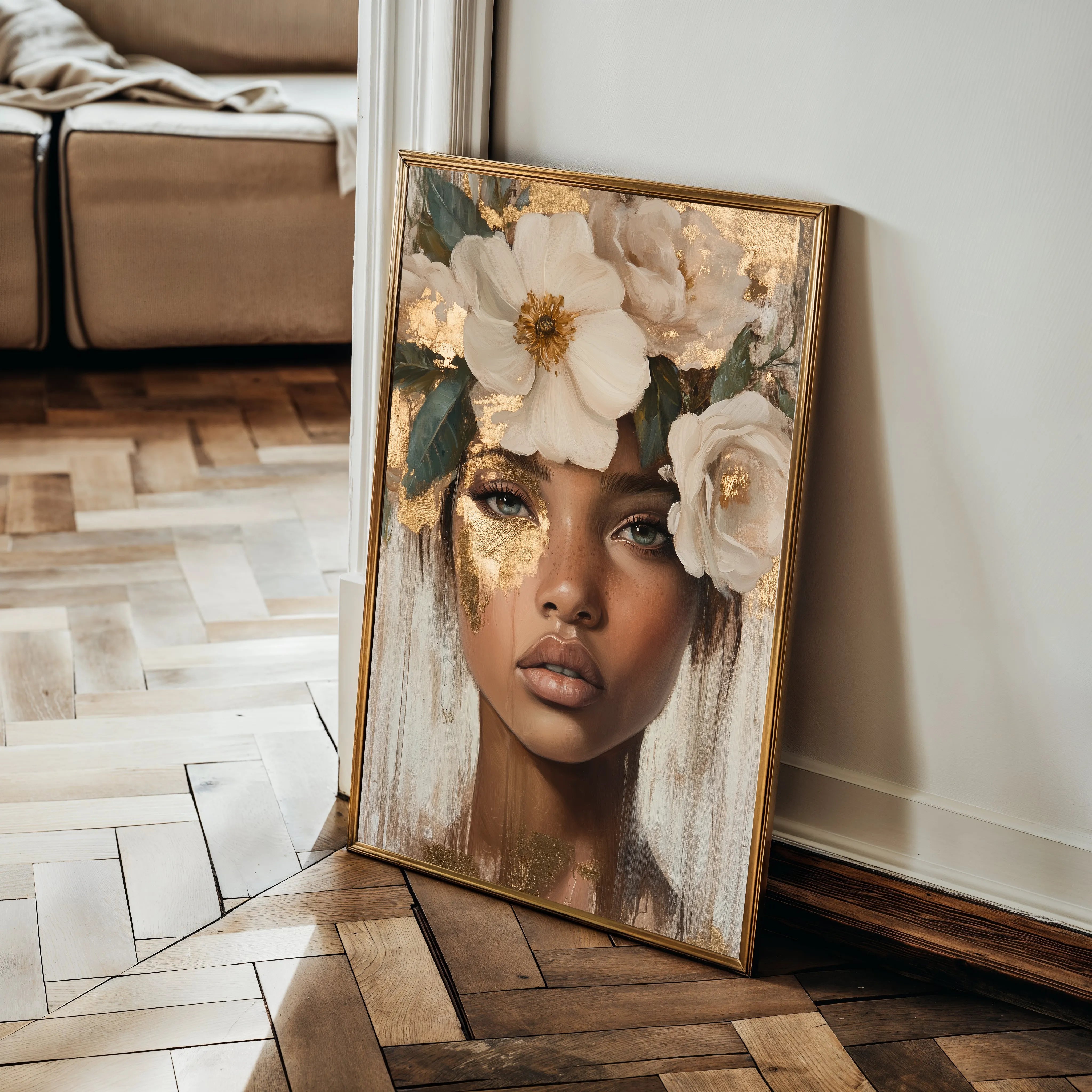 Portrait 219 Canvas Art 60 x 40 cm / Black