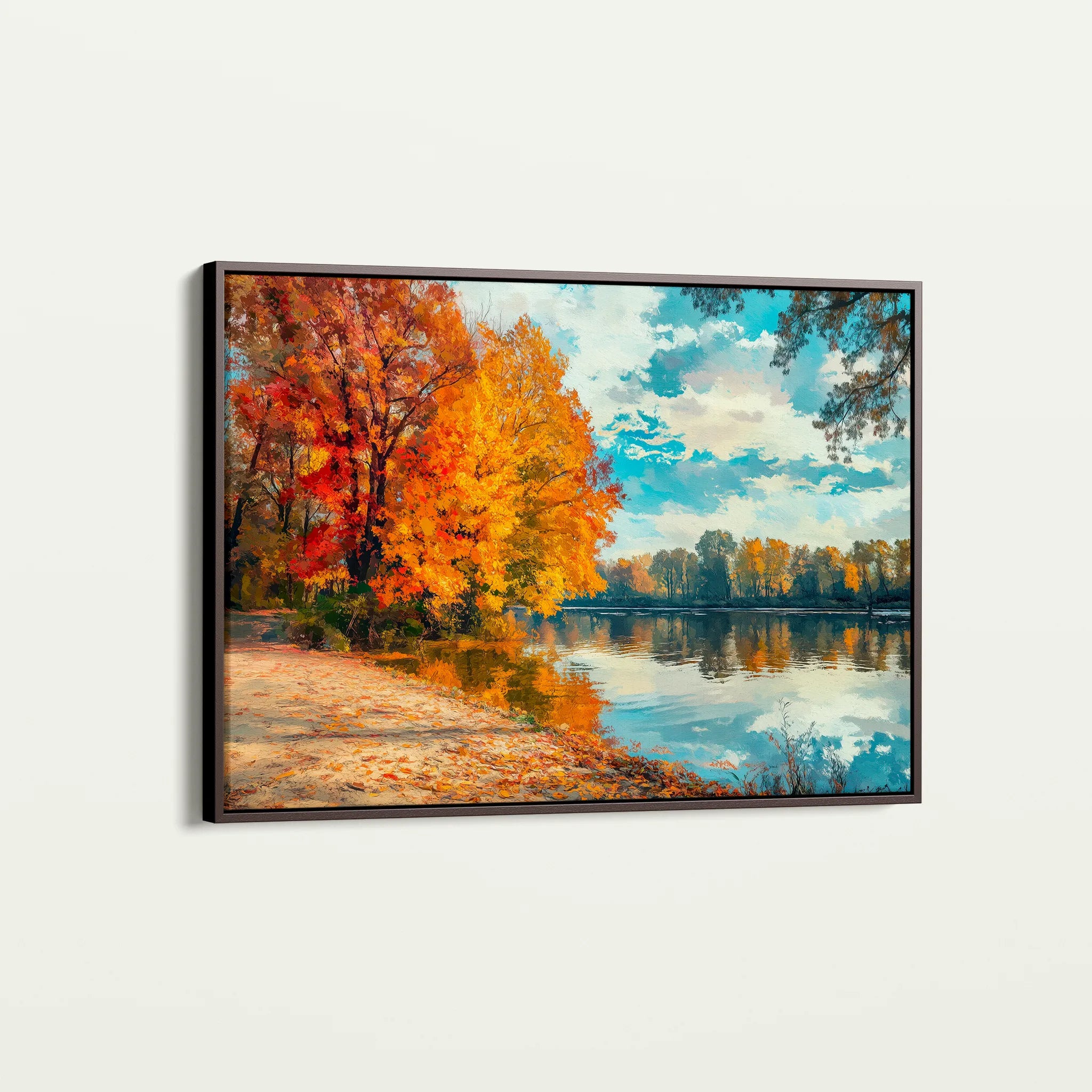 Landscape 220 Canvas Art 60 x 40 cm / Black