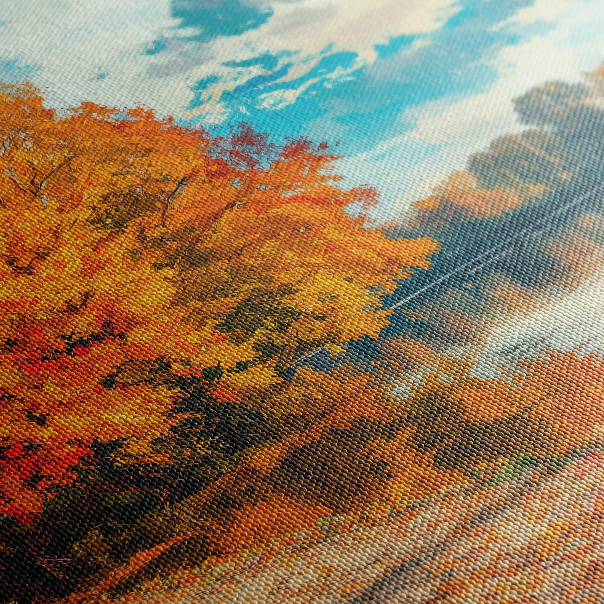 Landscape 220 Canvas Art 60 x 40 cm / Black