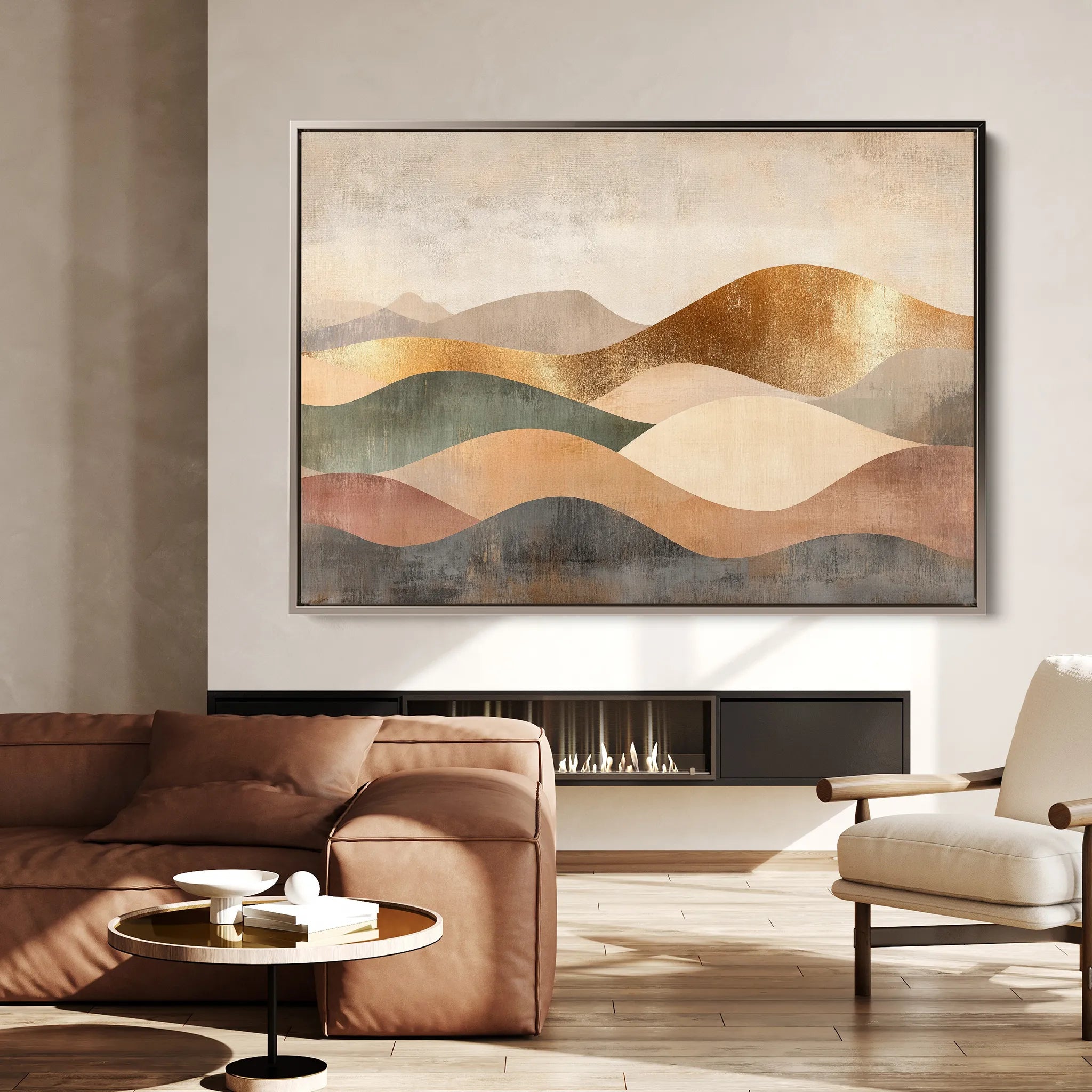 Boho 221 Canvas Art 60 x 40 cm / Black
