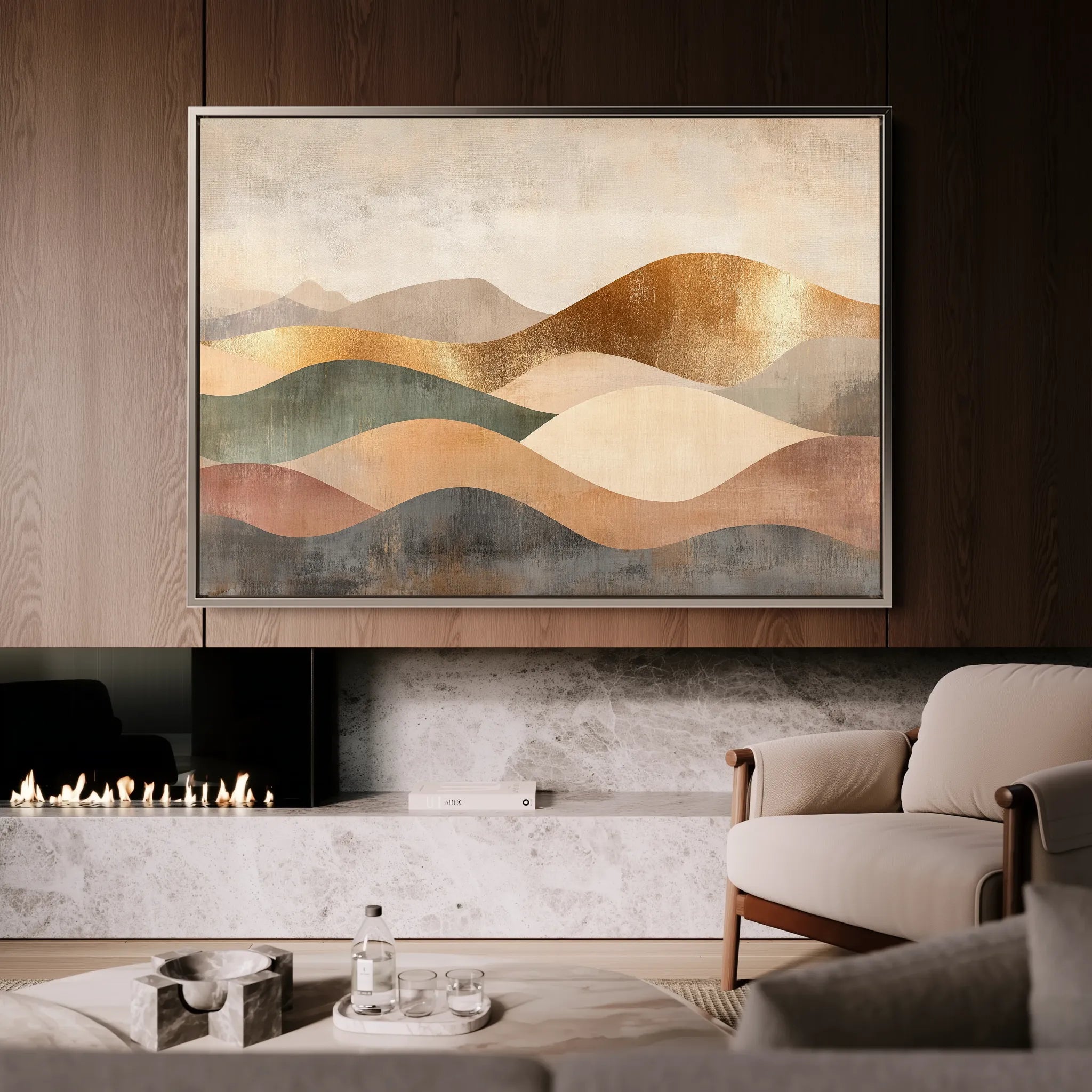 Boho 221 Canvas Art 60 x 40 cm / Black