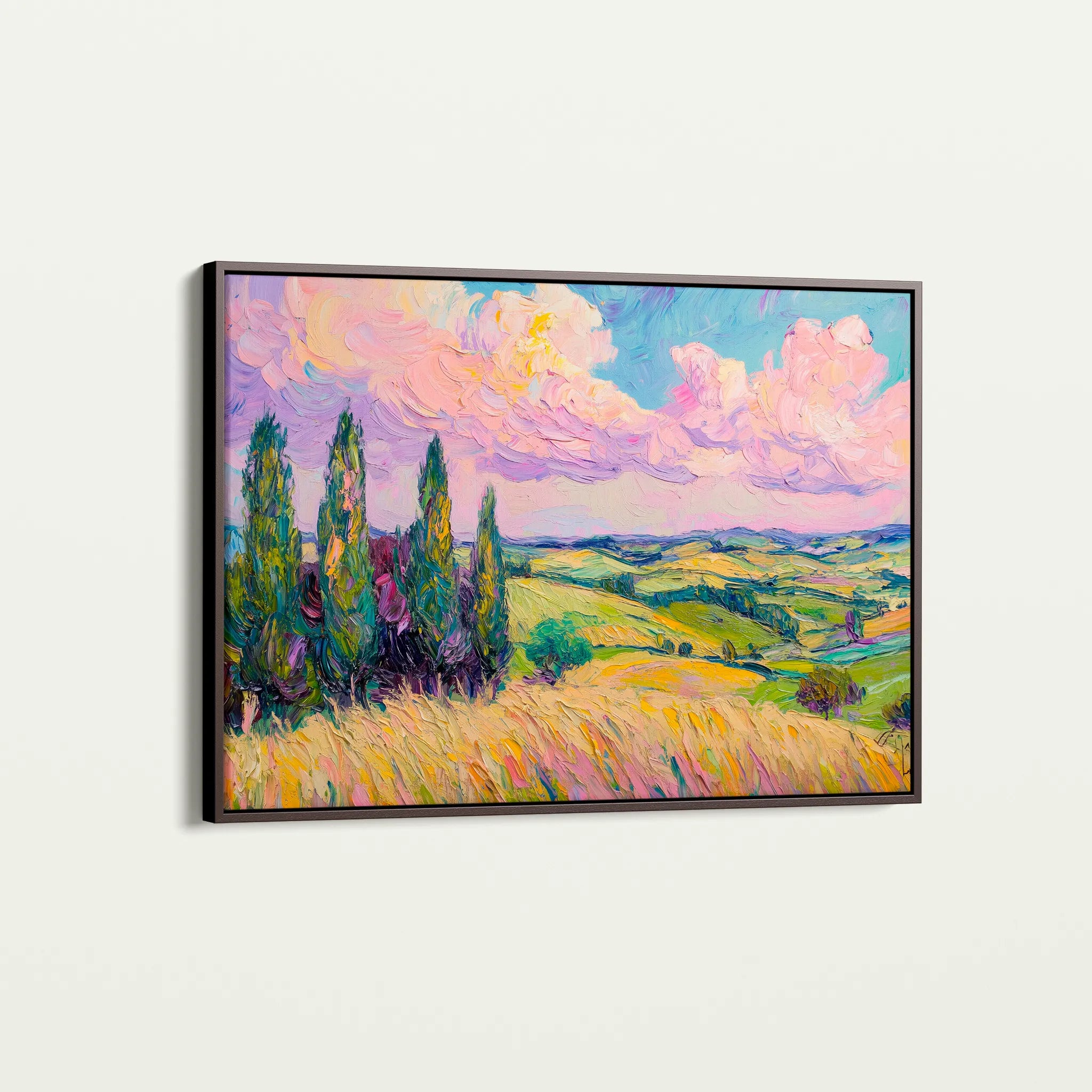 Landscape 221 Canvas Art 60 x 40 cm / Black