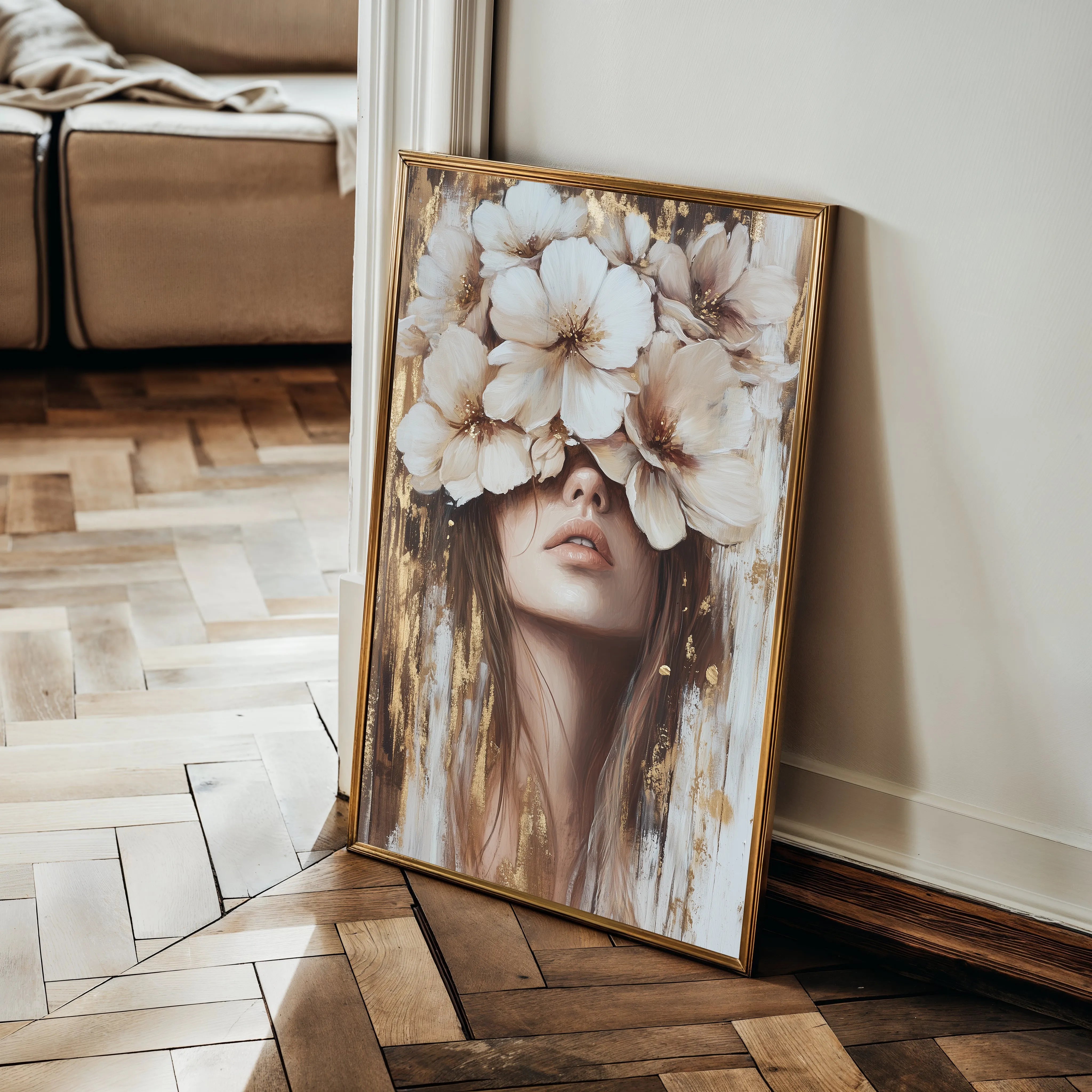Portrait 221 Canvas Art 60 x 40 cm / Black