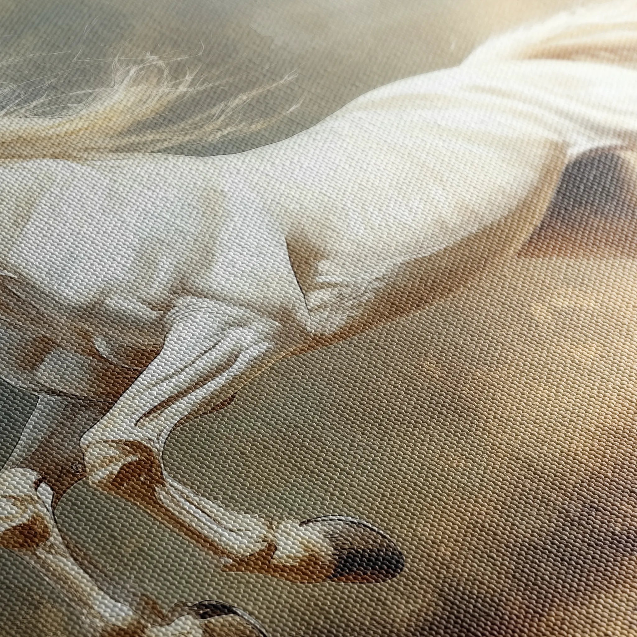 Horses 222 Canvas Art 60 x 40 cm / Black