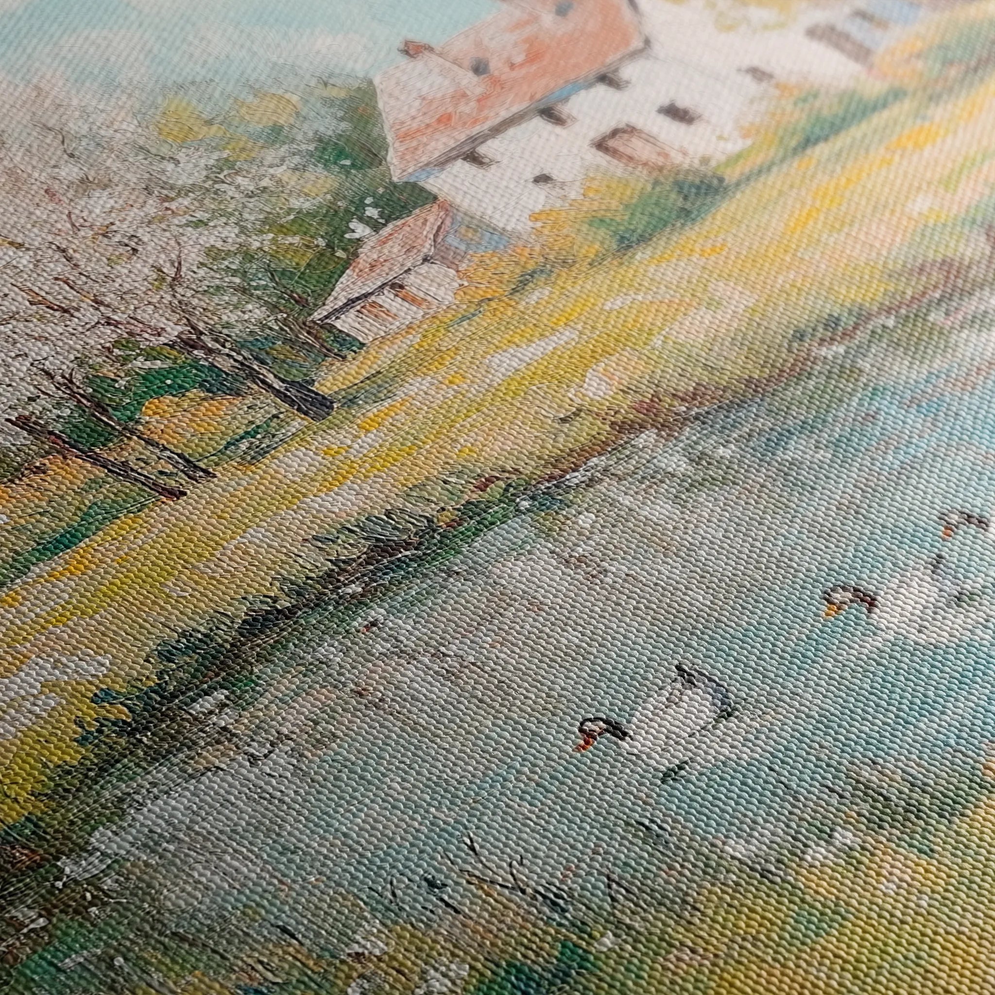 Landscape 222 Canvas Art 60 x 40 cm / Black