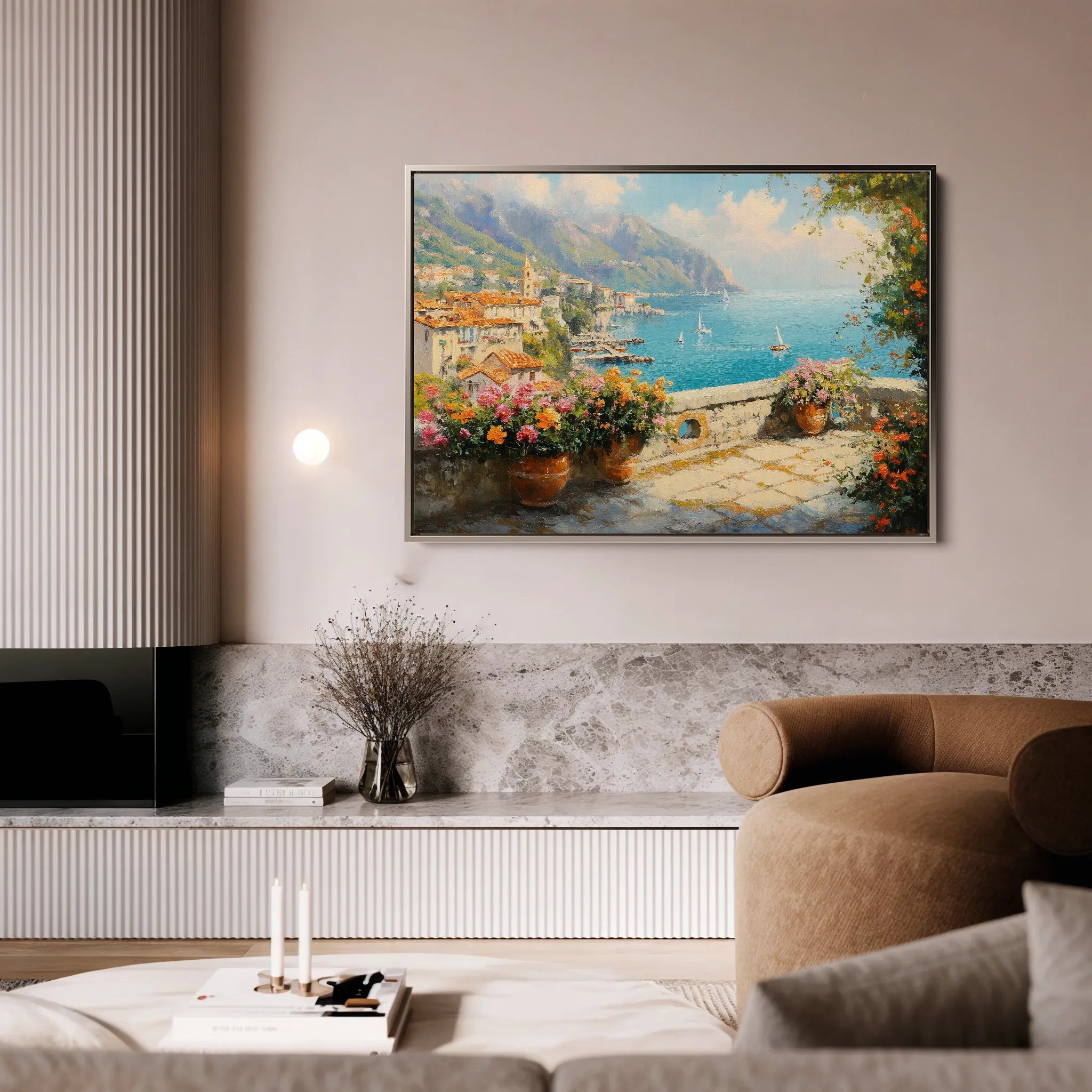 Landscape 223 Canvas Art 60 x 40 cm / Black