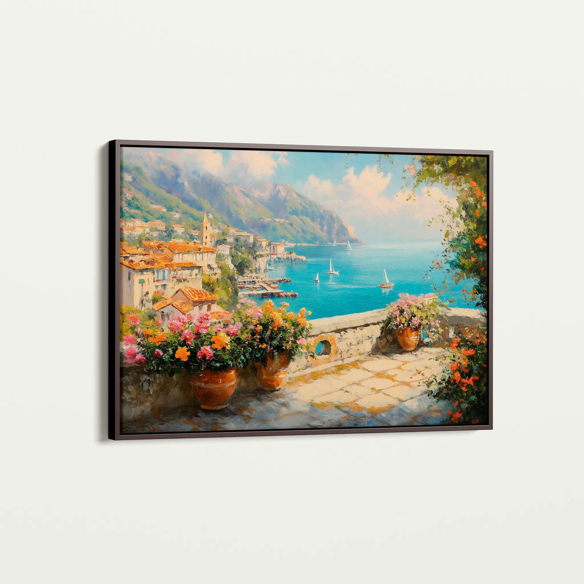 Landscape 223 Canvas Art 60 x 40 cm / Black
