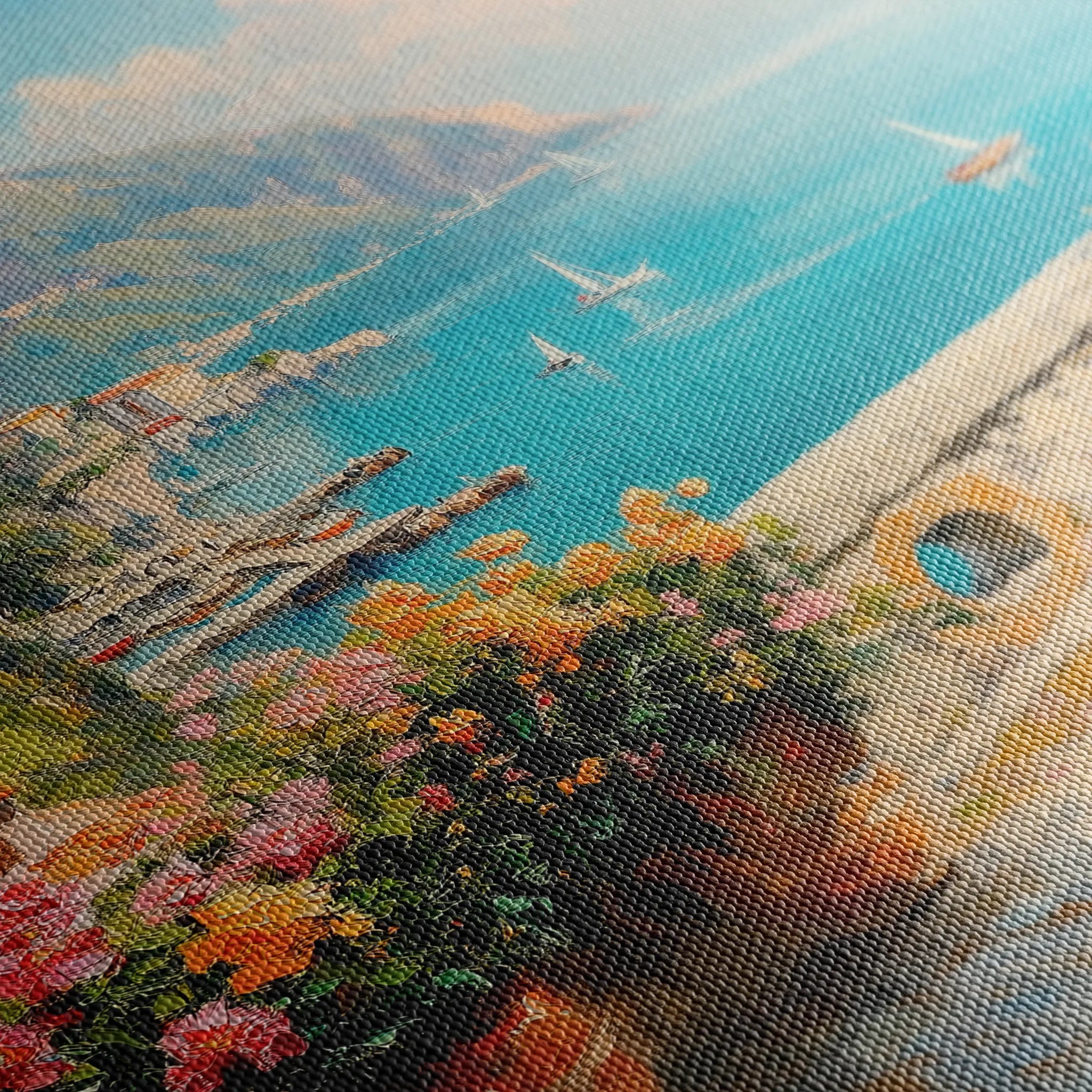 Landscape 223 Canvas Art 60 x 40 cm / Black