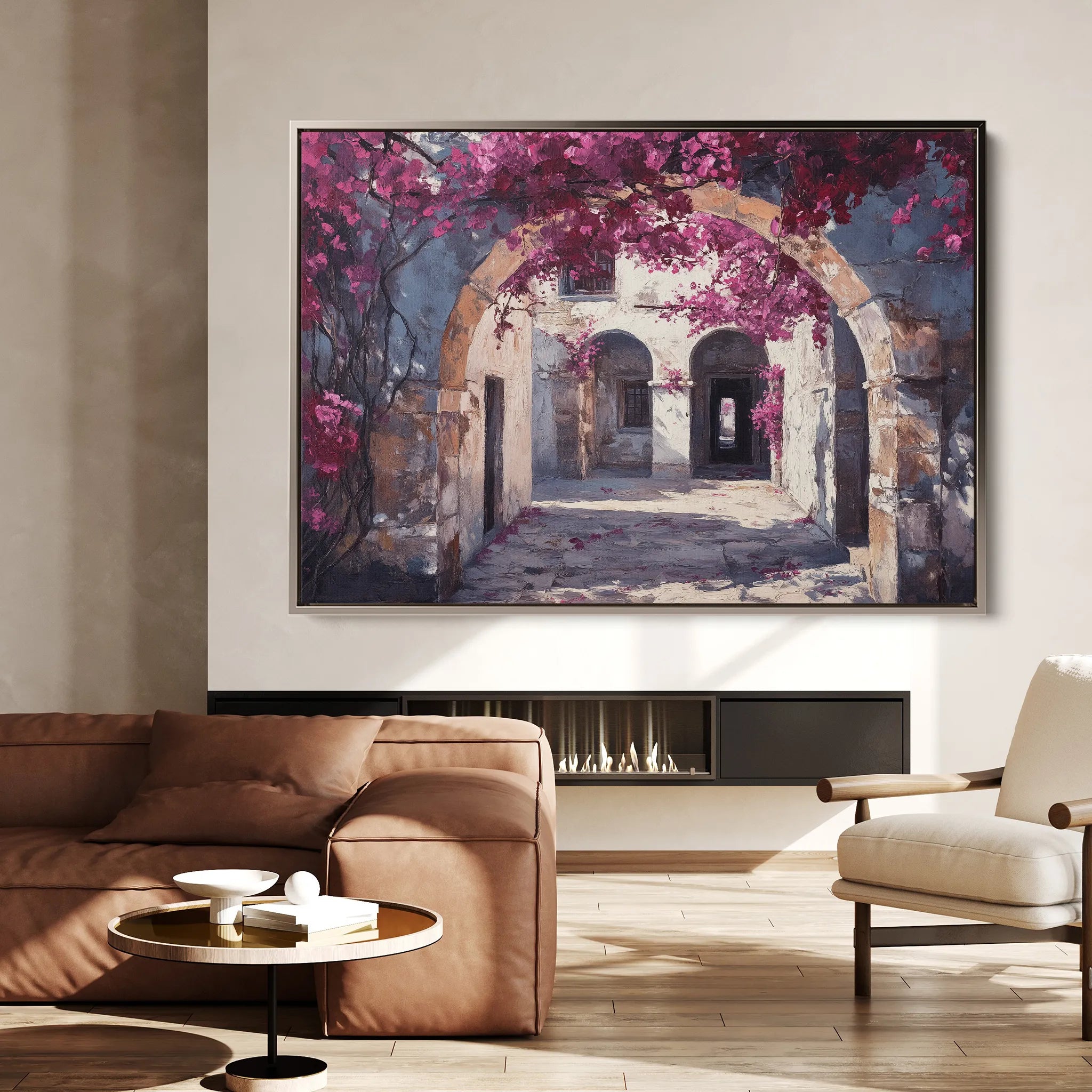 Landscape 224 Canvas Art 60 x 40 cm / Black