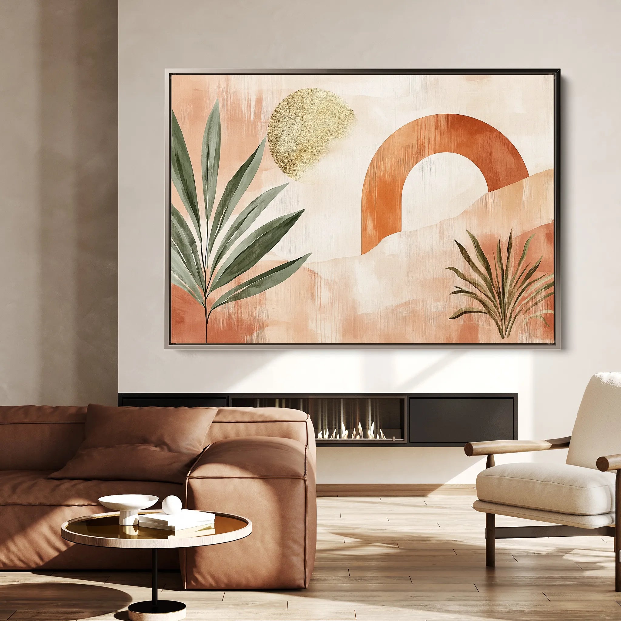 Boho 225 Canvas Art 60 x 40 cm / Black