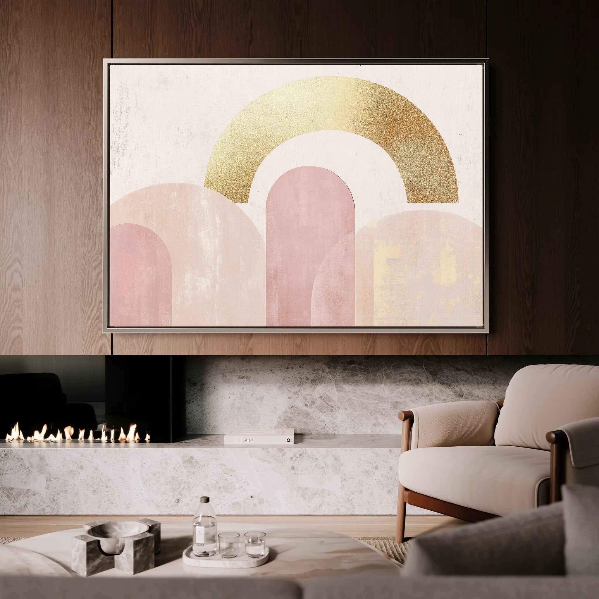 Boho 226 Canvas Art 60 x 40 cm / Black