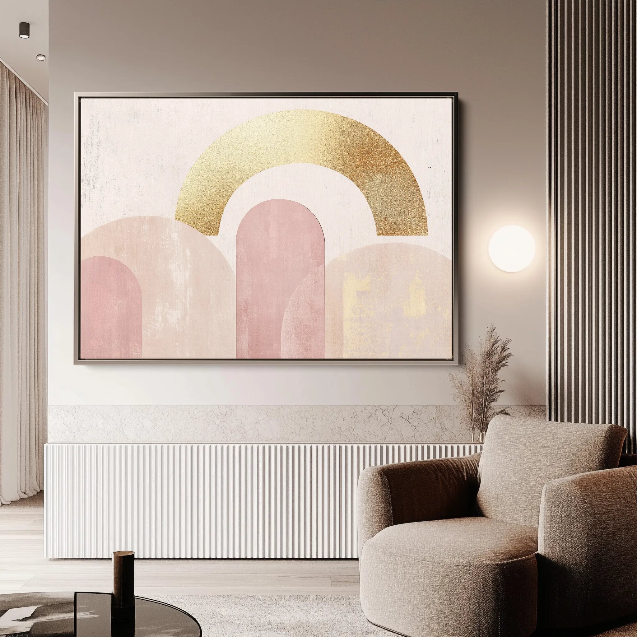 Boho 226 Canvas Art 60 x 40 cm / Black