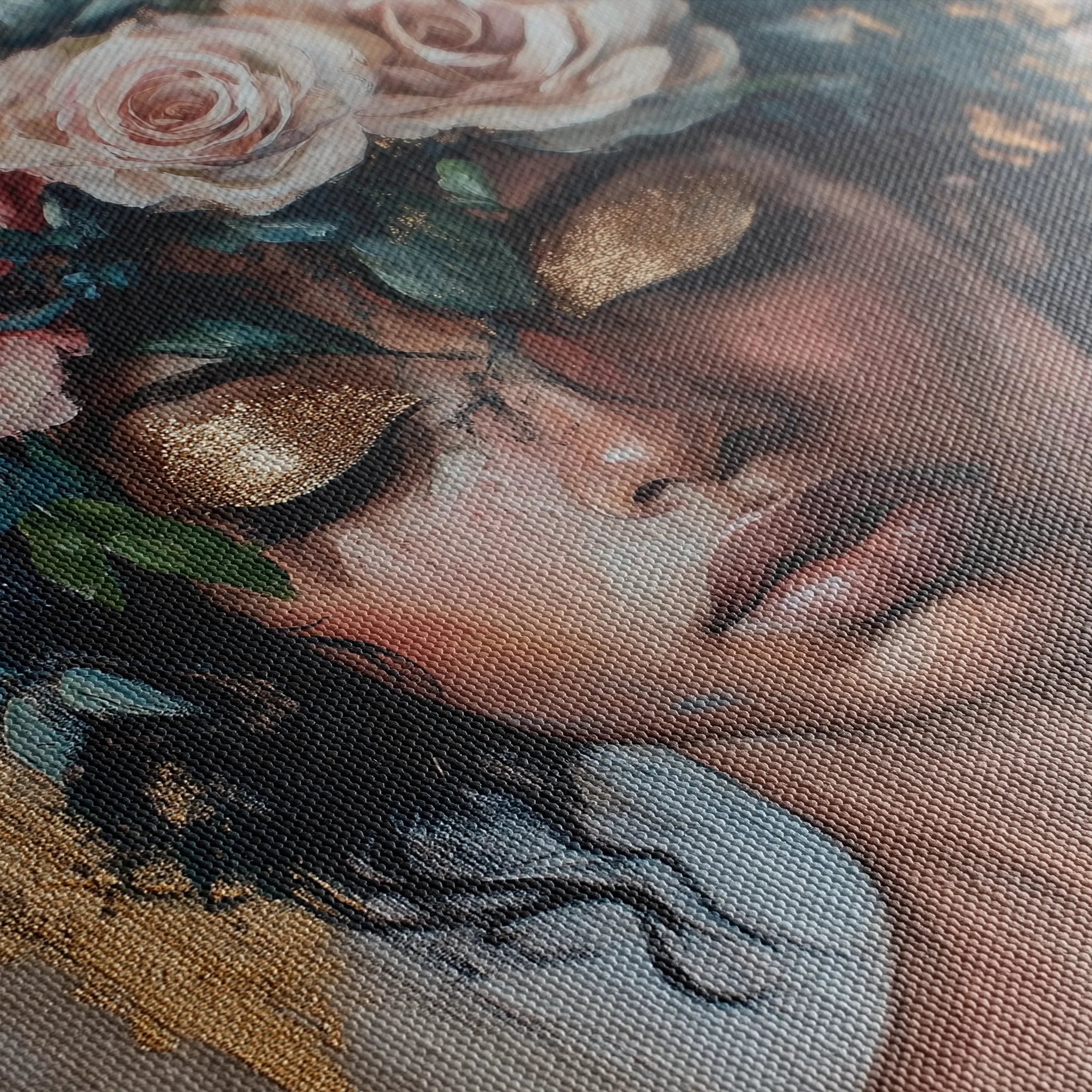 Portrait 226 Canvas Art 60 x 40 cm / Black