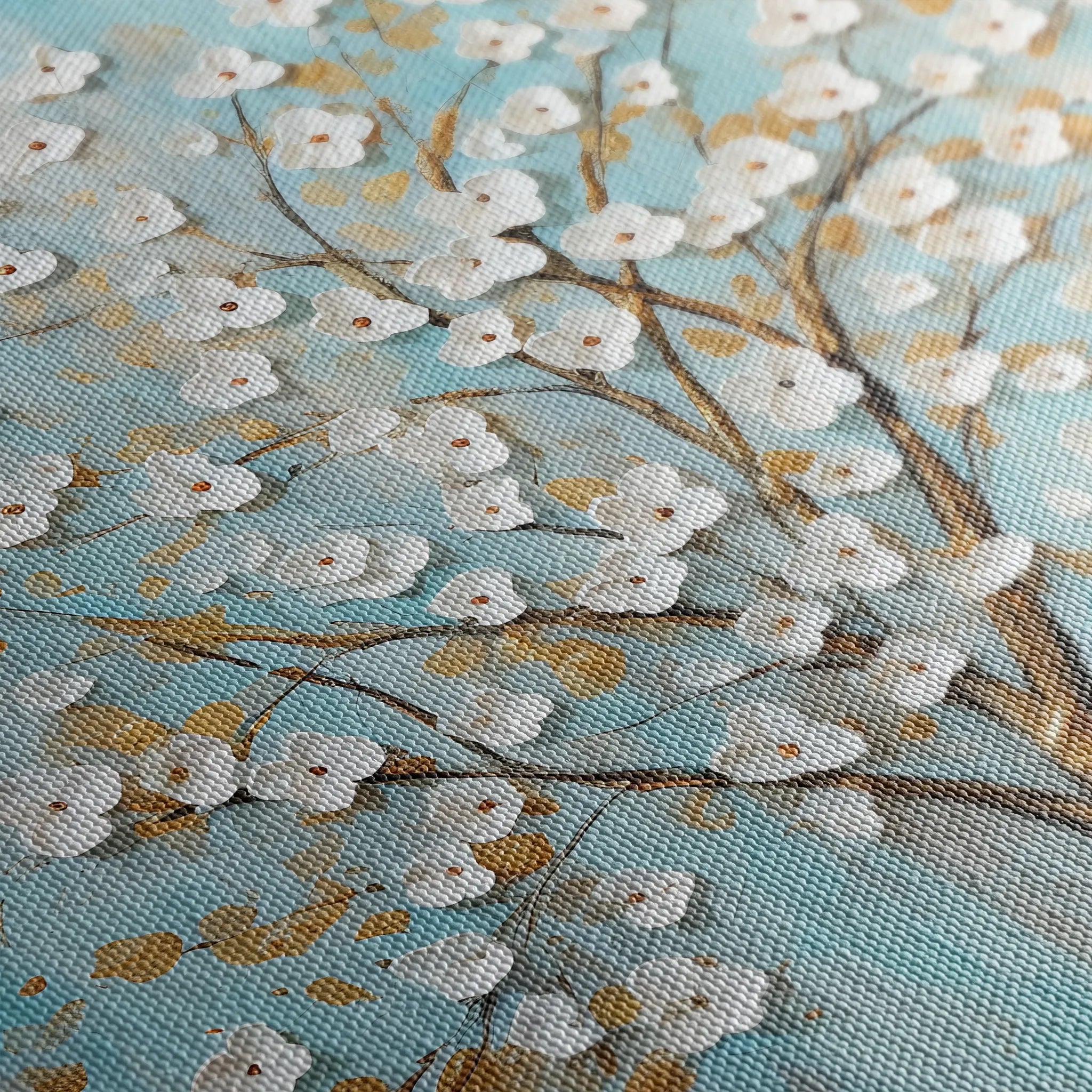 Floral 227 Canvas Art 60 x 40 cm / Black