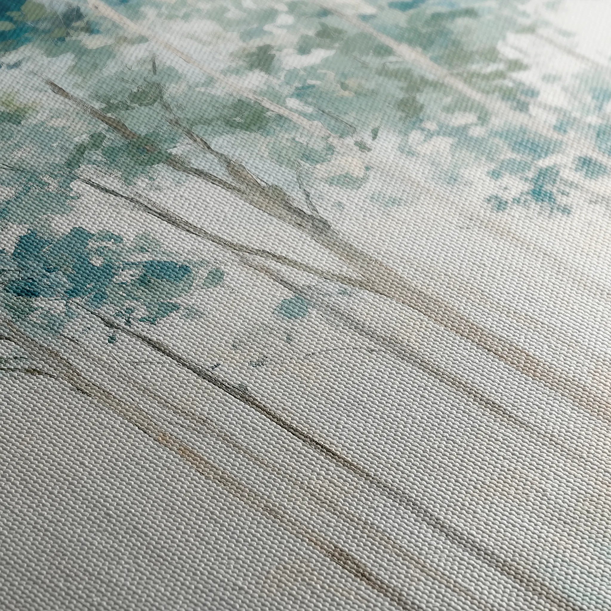 Landscape 227 Canvas Art 60 x 40 cm / Black