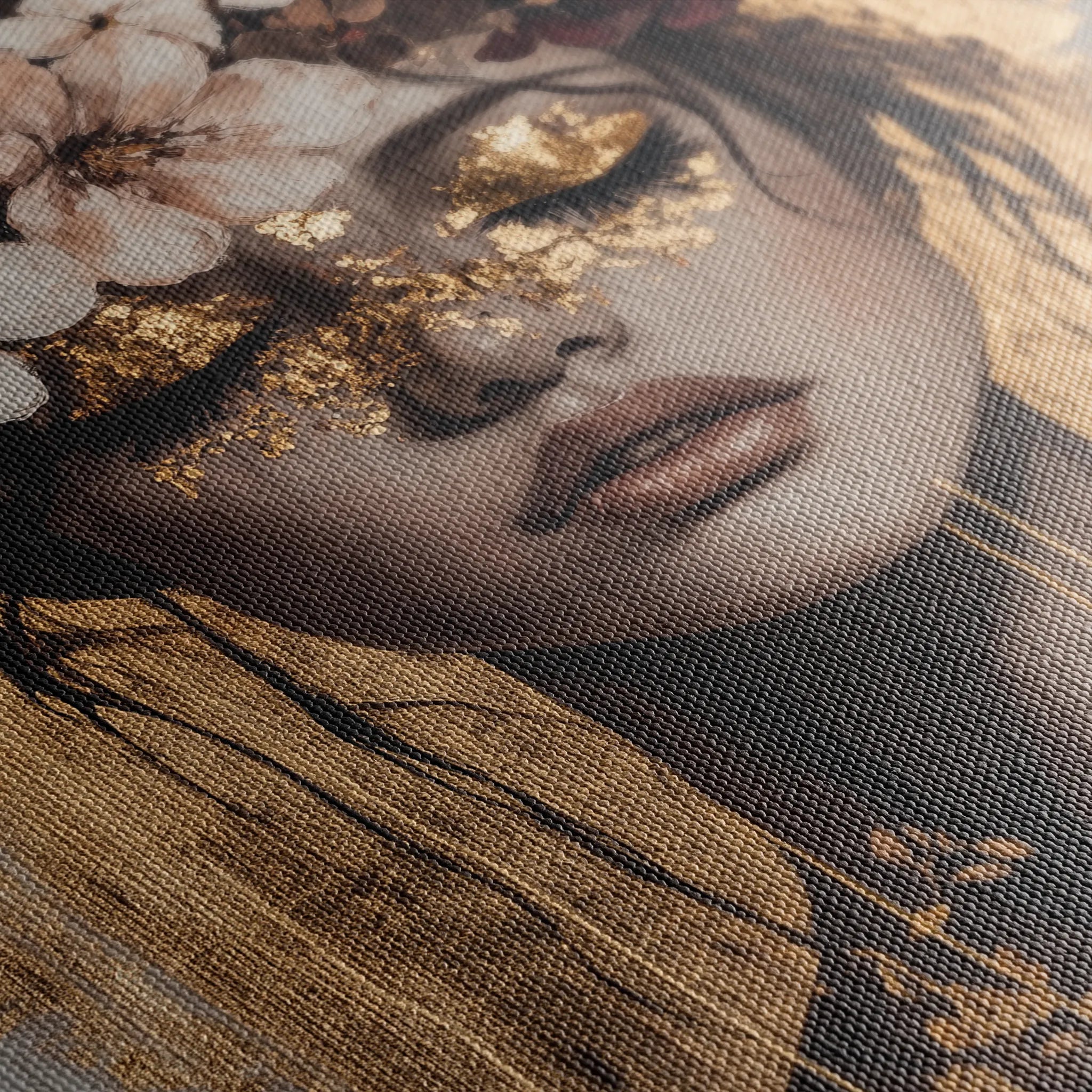 Portrait 227 Canvas Art 60 x 40 cm / Black