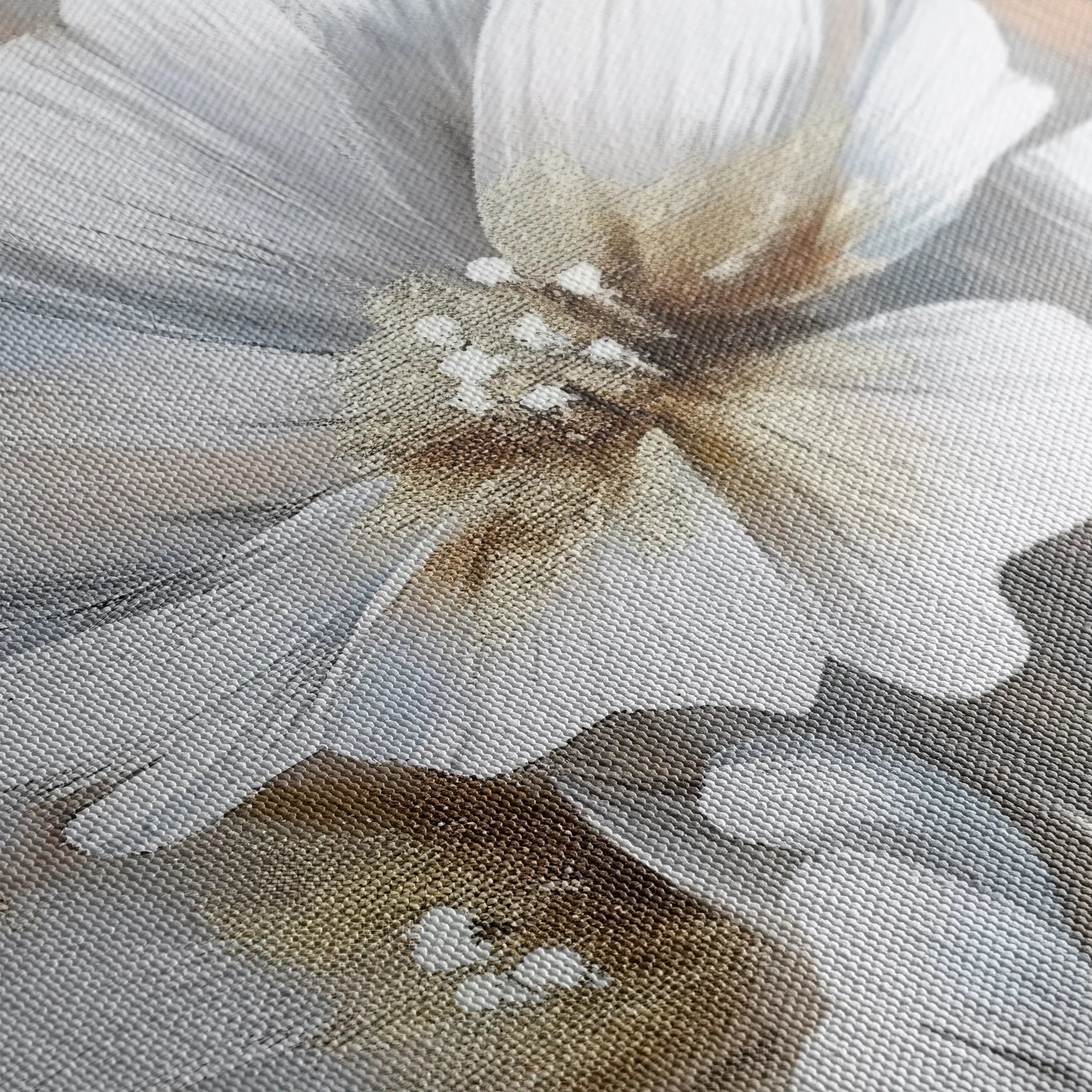 Floral 229 Canvas Art 60 x 40 cm / Black