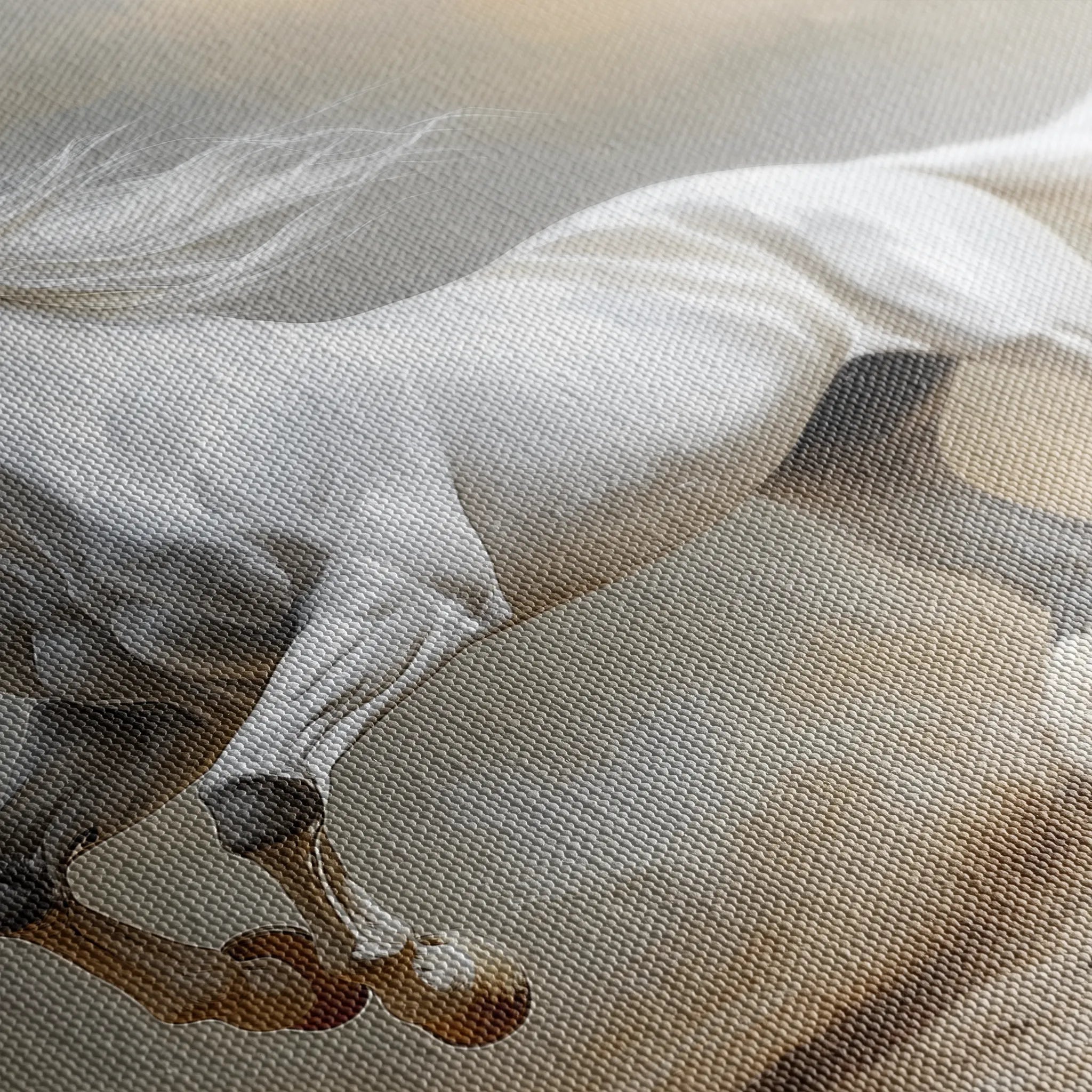 Horses 229 Canvas Art 60 x 40 cm / Black