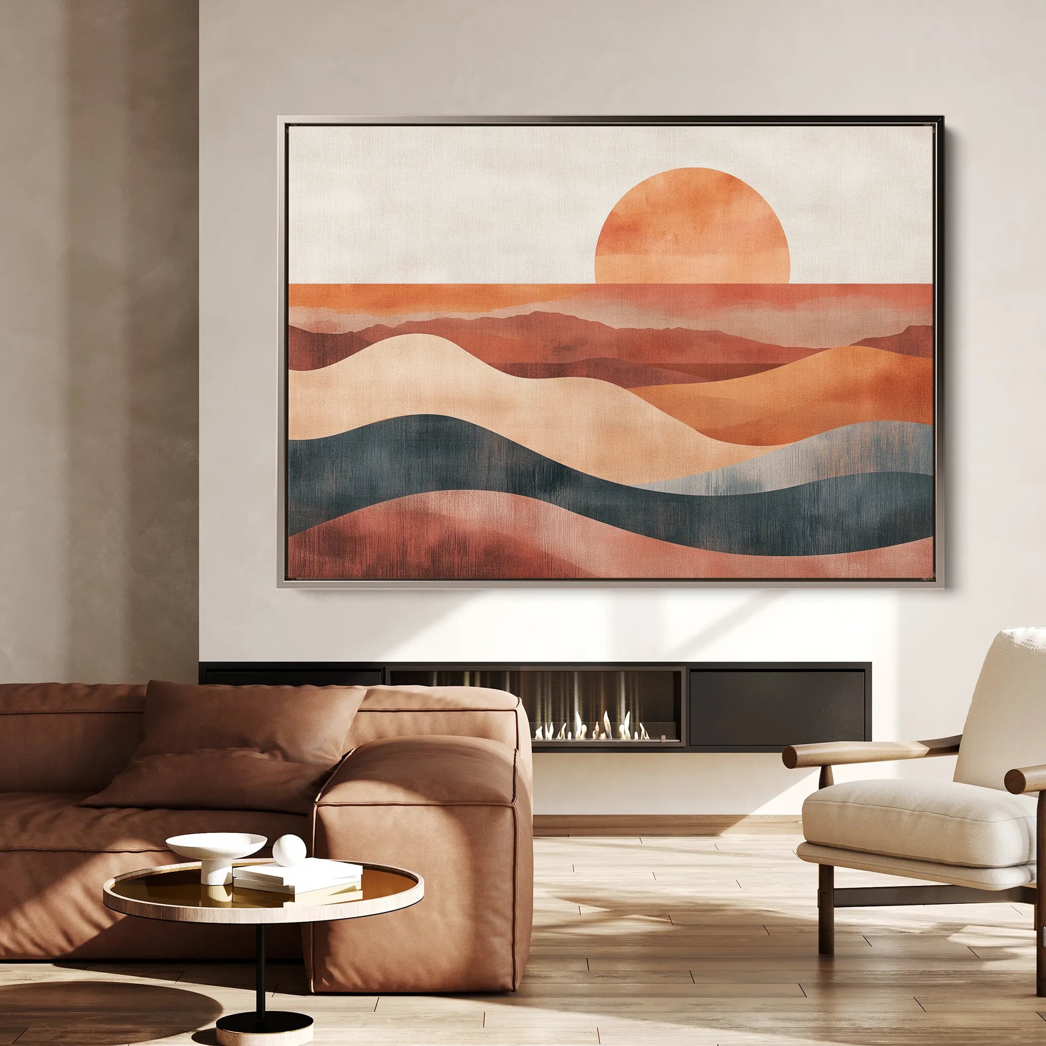 Boho 230 Canvas Art 60 x 40 cm / Black