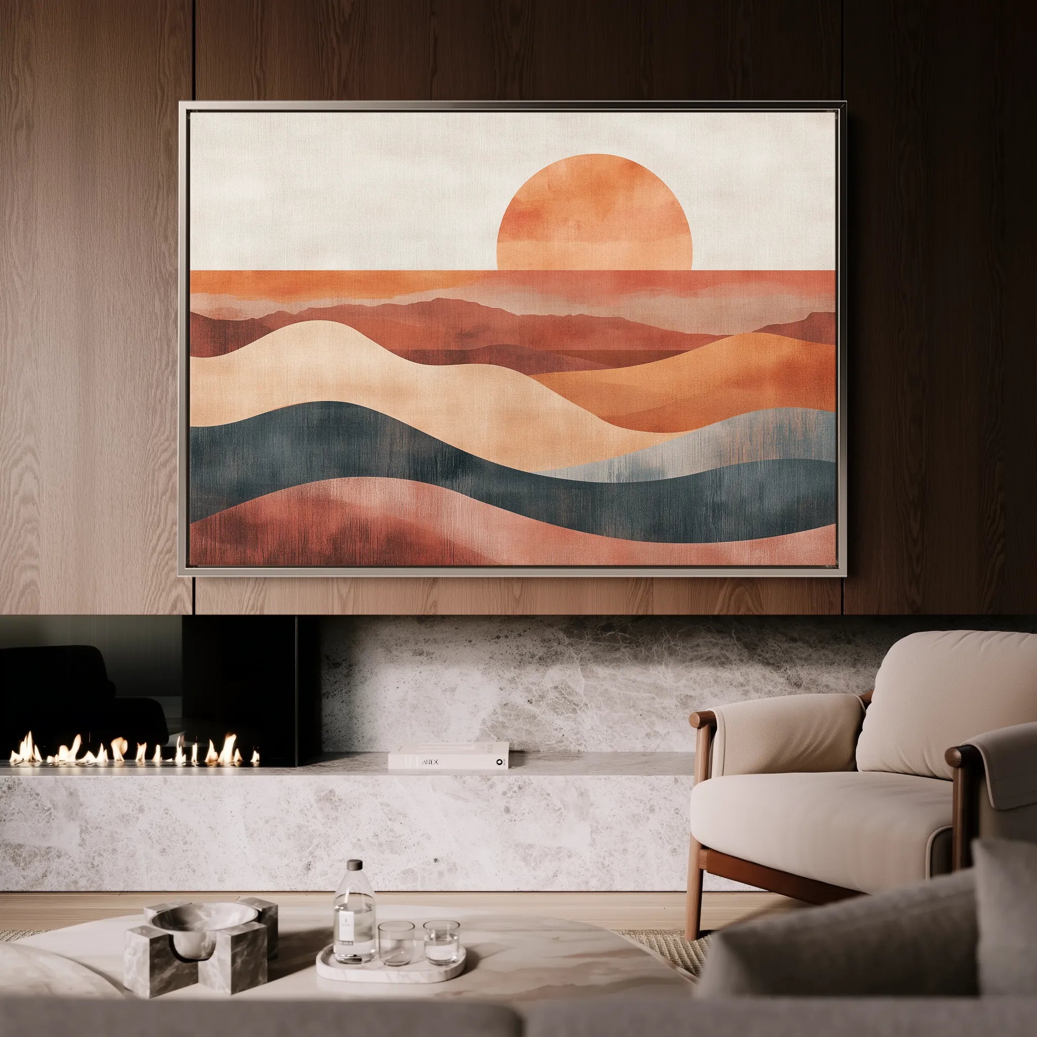 Boho 230 Canvas Art 60 x 40 cm / Black