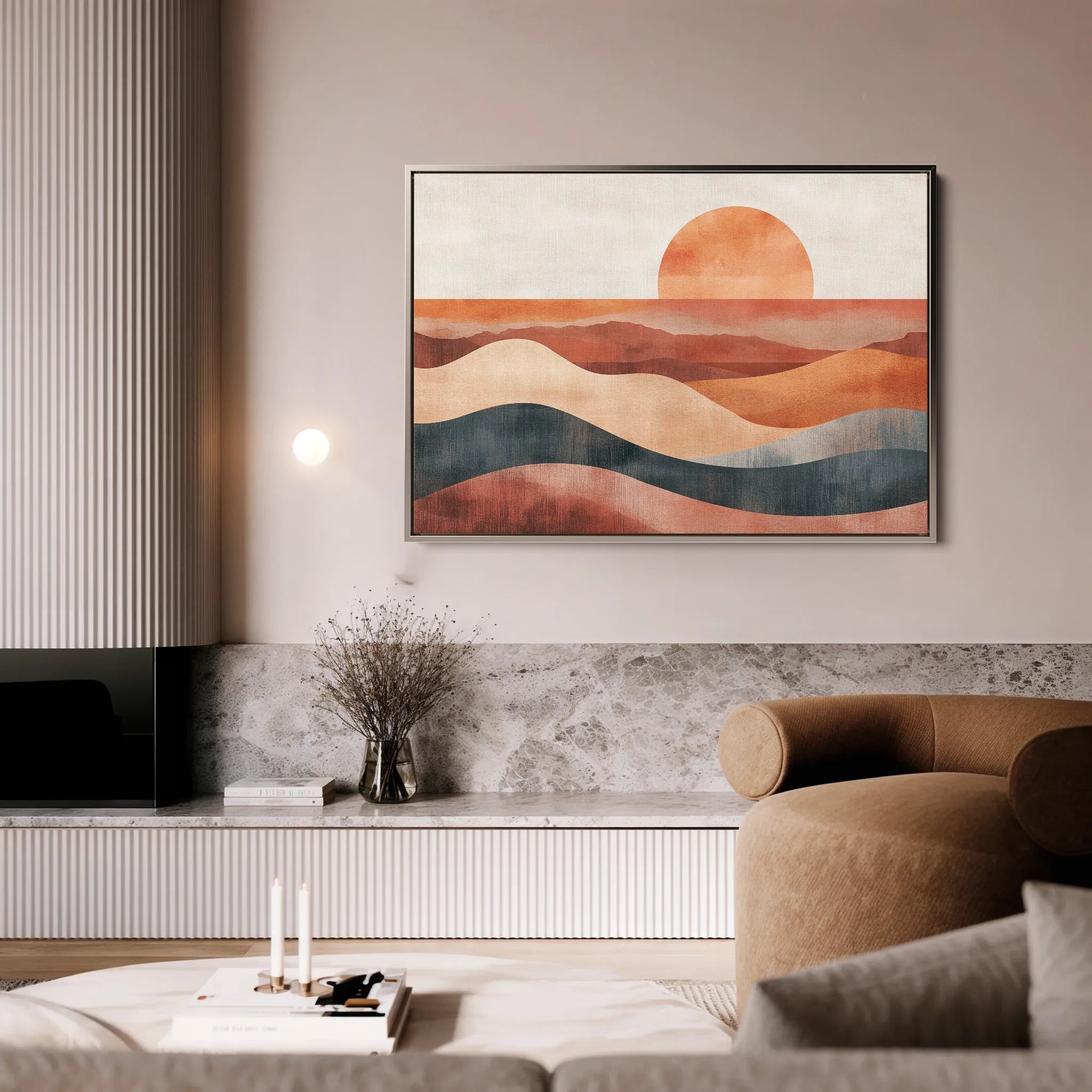 Boho 230 Canvas Art 60 x 40 cm / Black